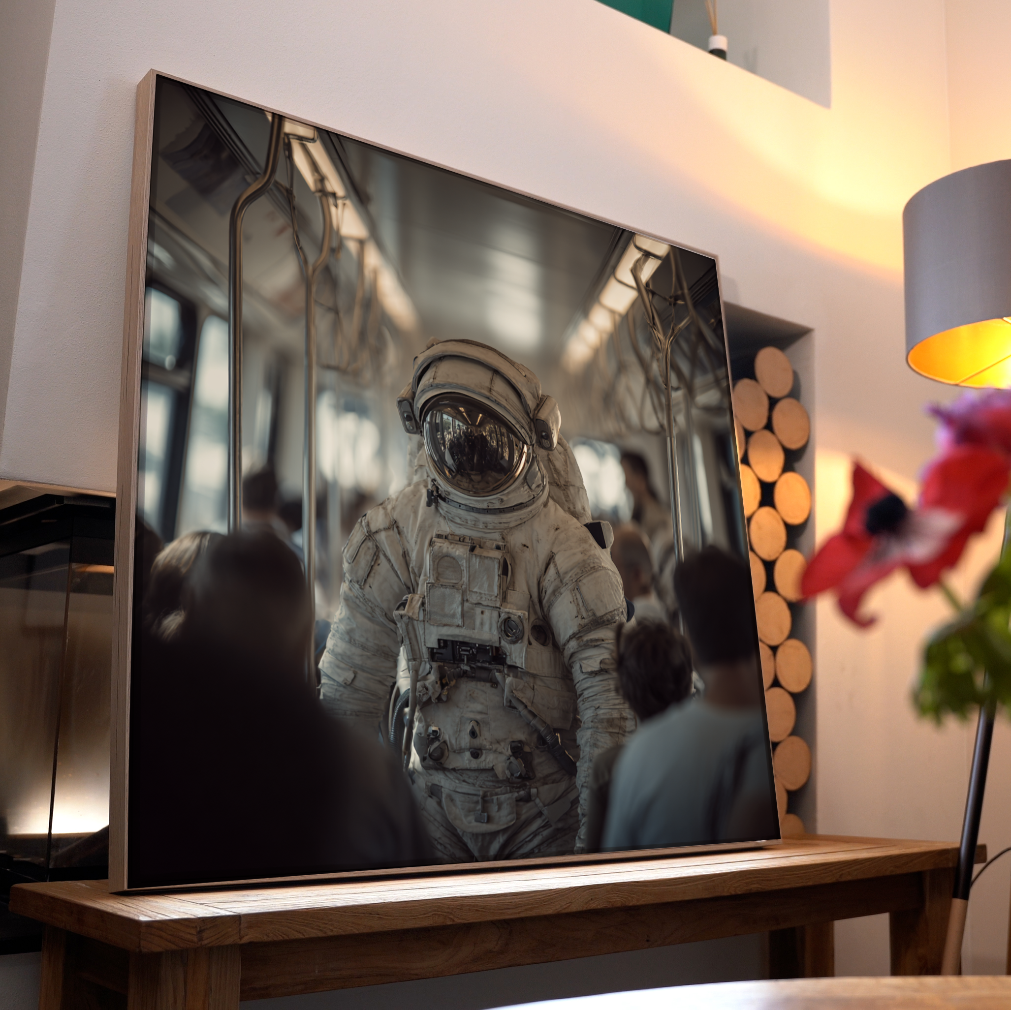 Astronaut in Bus 1 | LED Bild