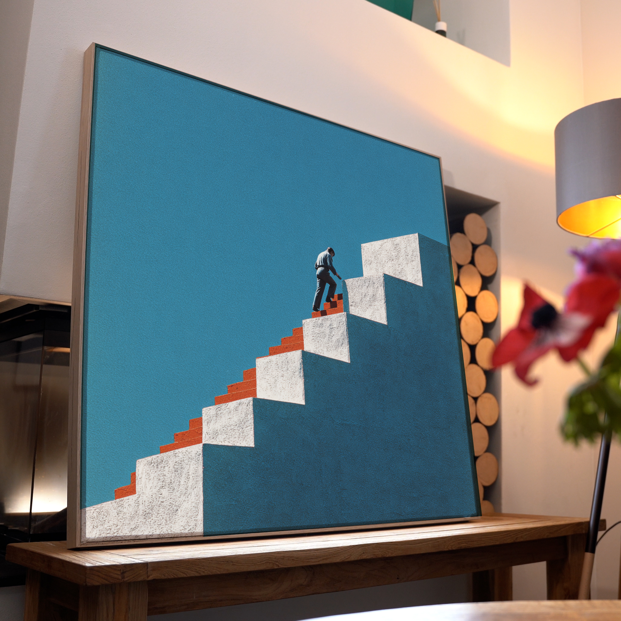 Treppen Aufstieg | LED Bild