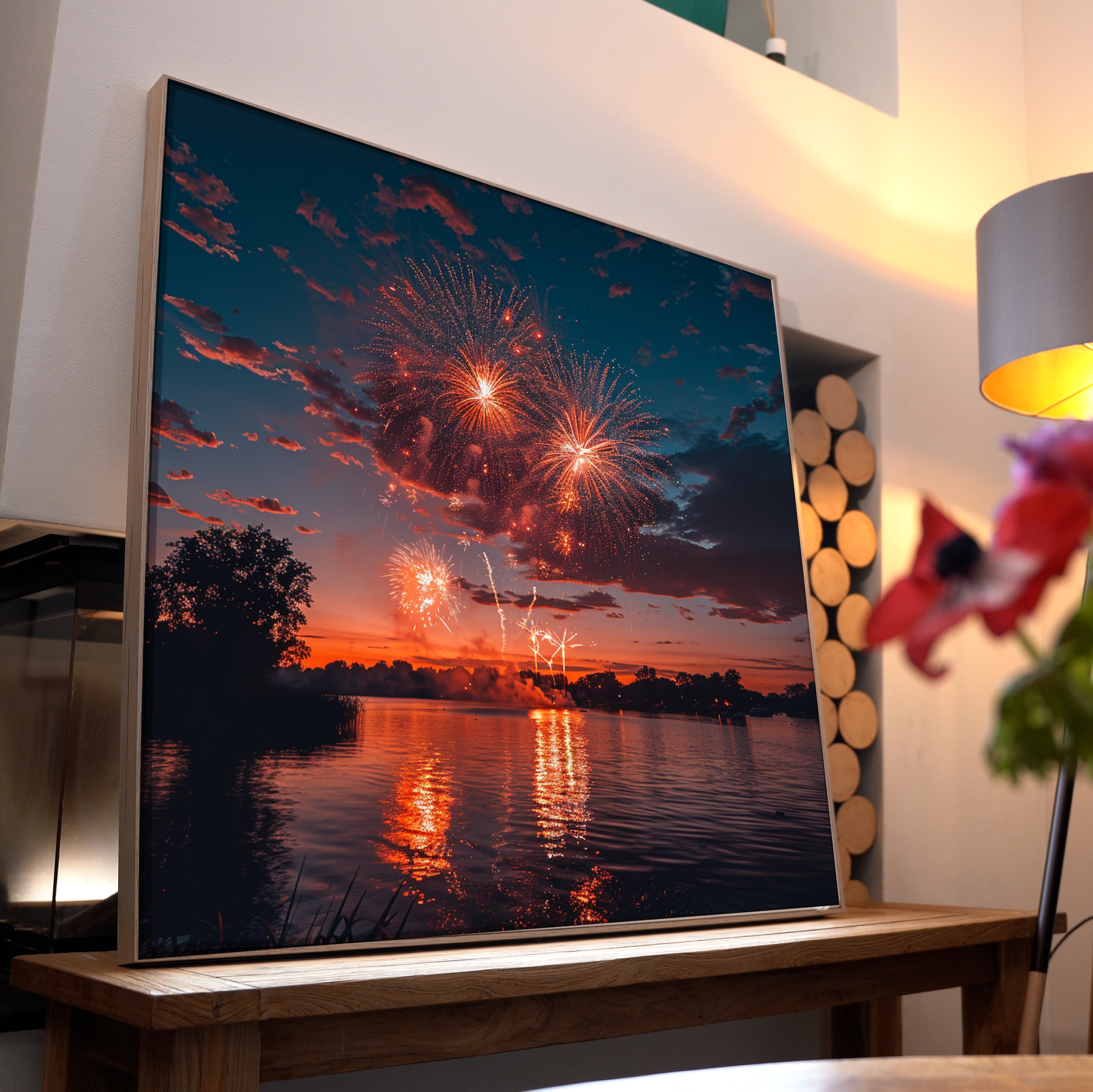 Feuerwerk Großstadt 5 | LED Bild