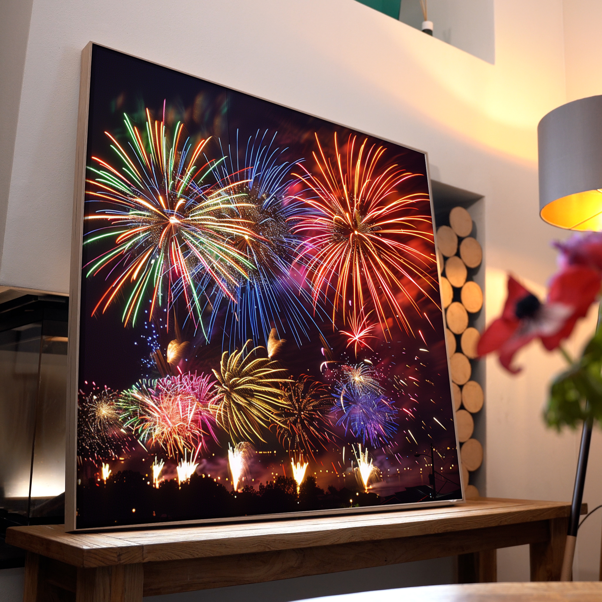 Feuerwerk Großstadt 7 | LED Bild