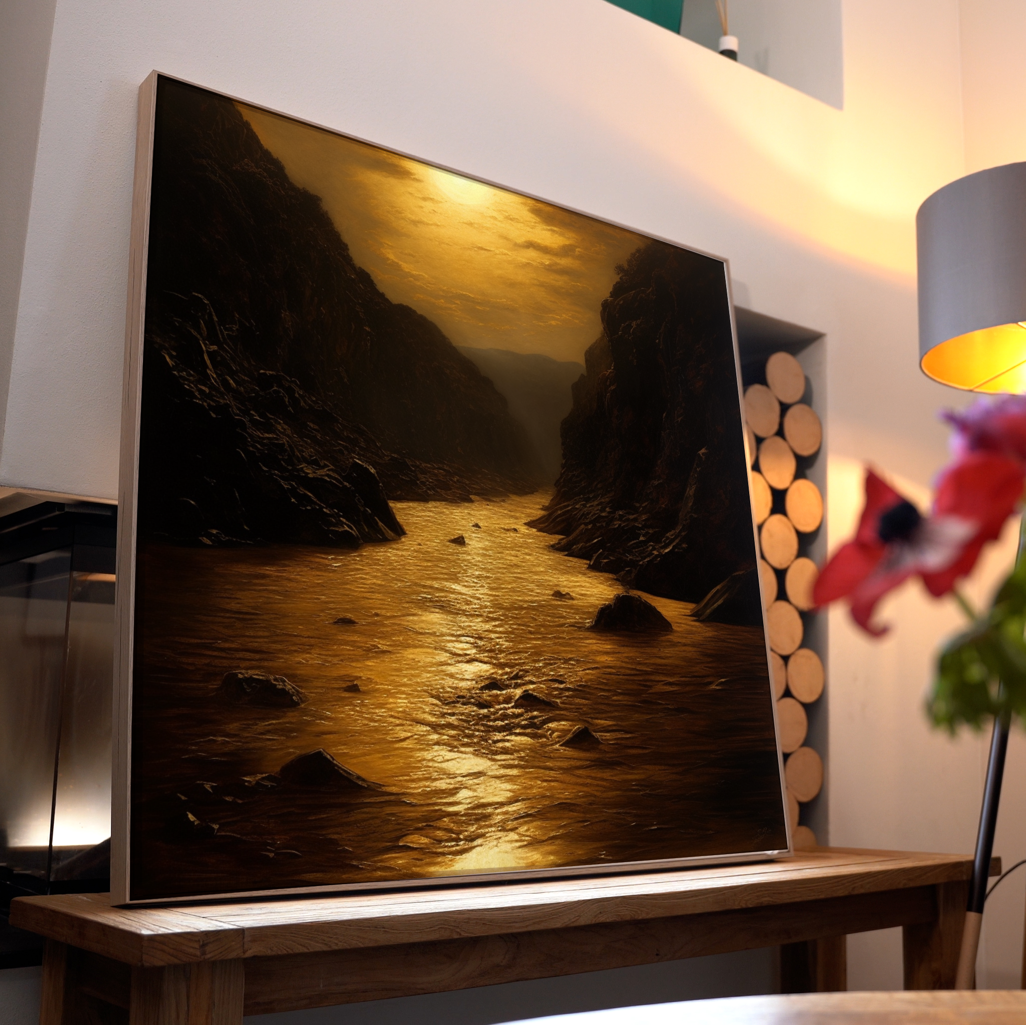 Fluss Gelblich 1 | LED Bild