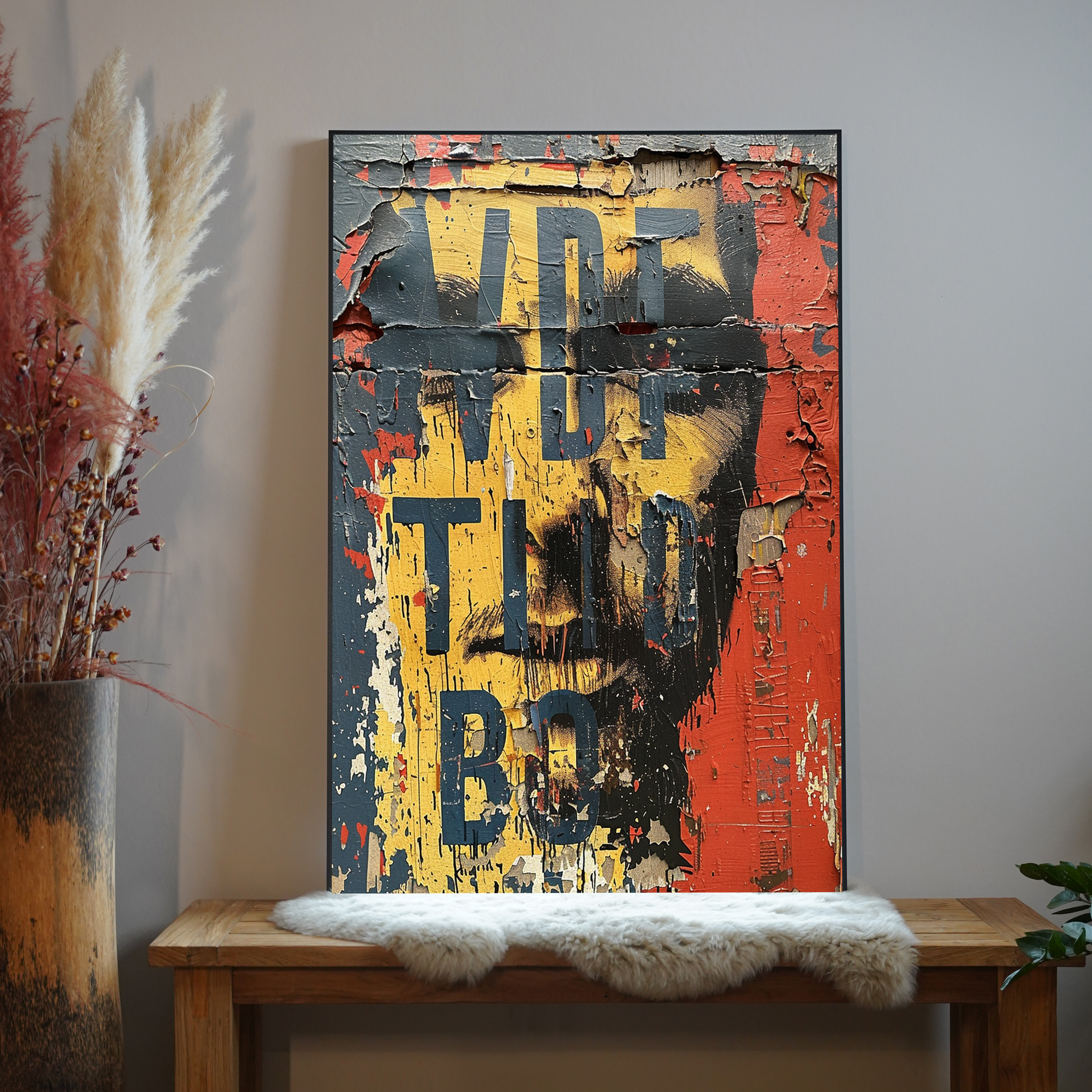 Altes Schild Bunt 1 | LED Bild