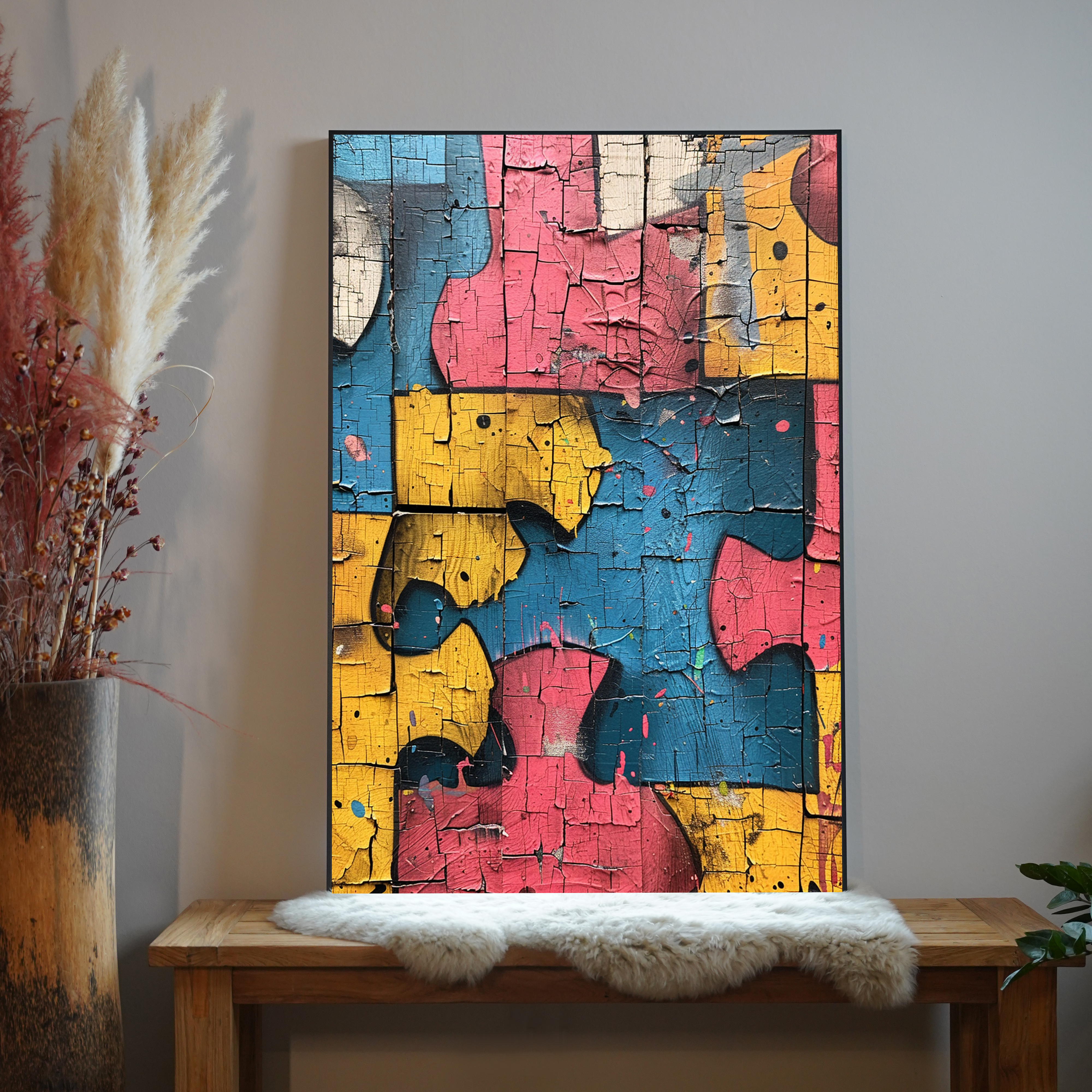 Altes Schild Bunt 2 | LED Bild