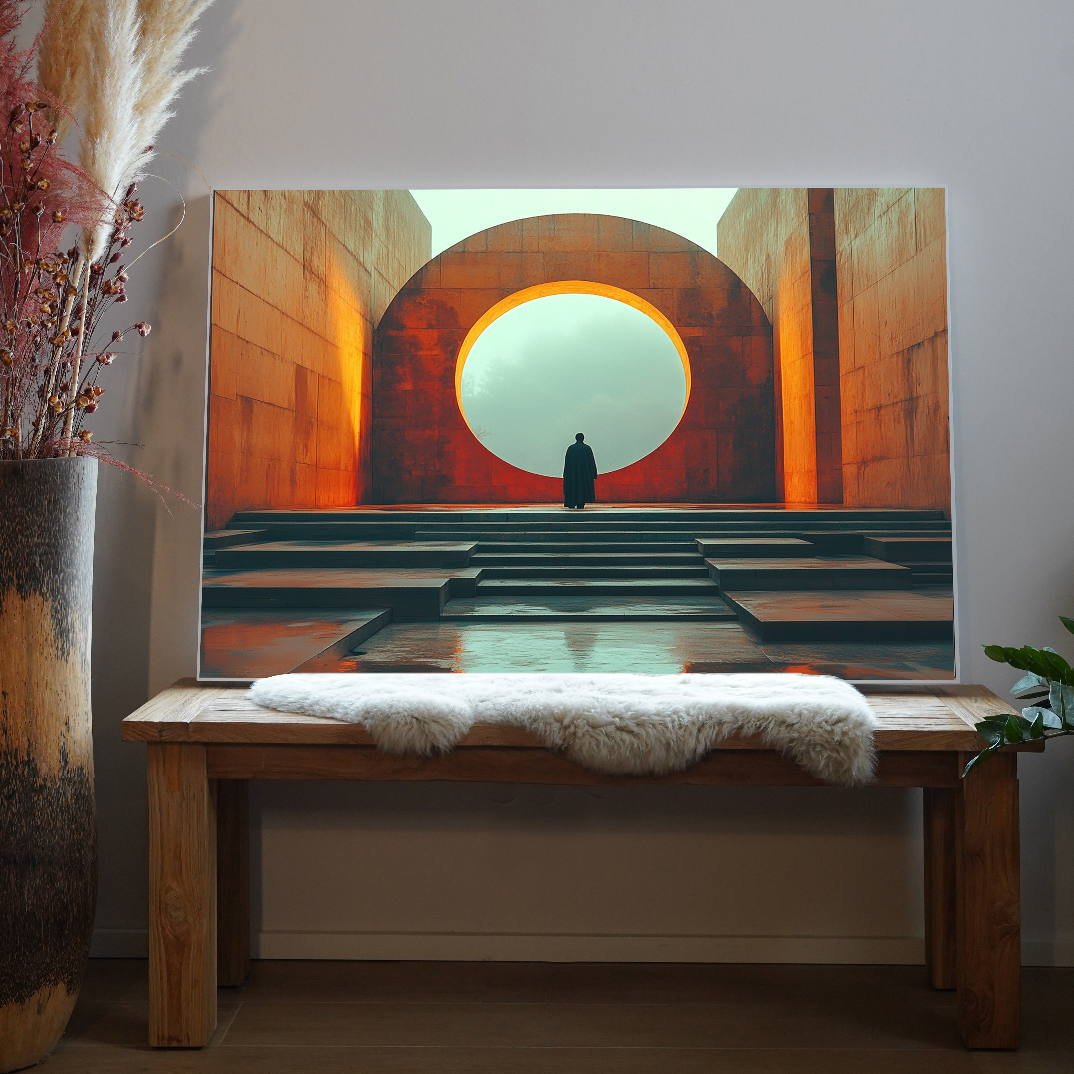 Roter Tempel 3 | LED Bild