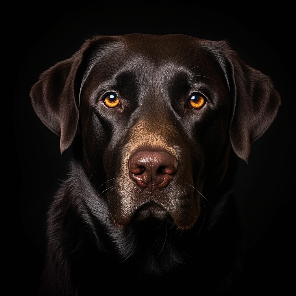 Hund Portrait 1 | LED Bild
