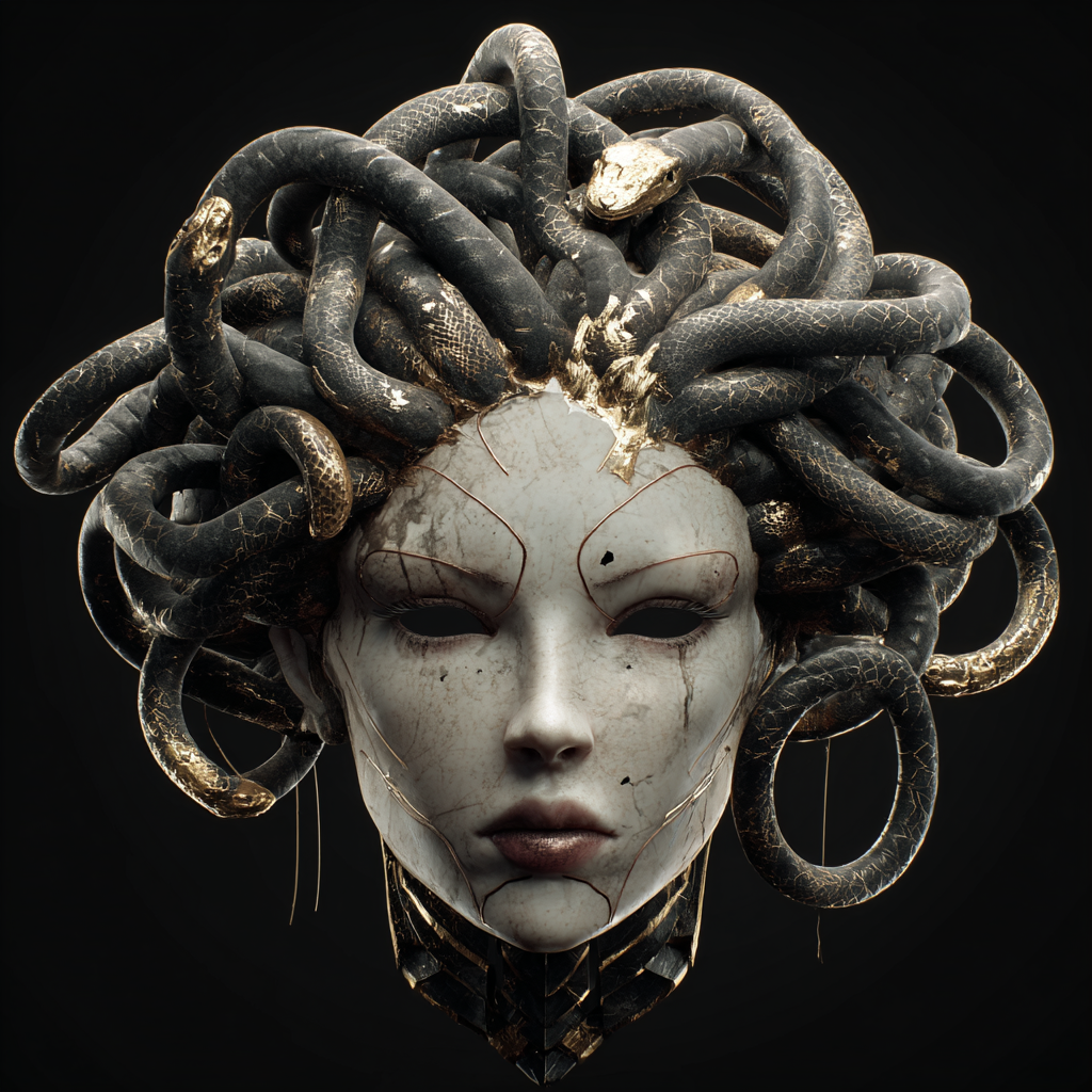 Medusa Portrait 1 | LED Bild