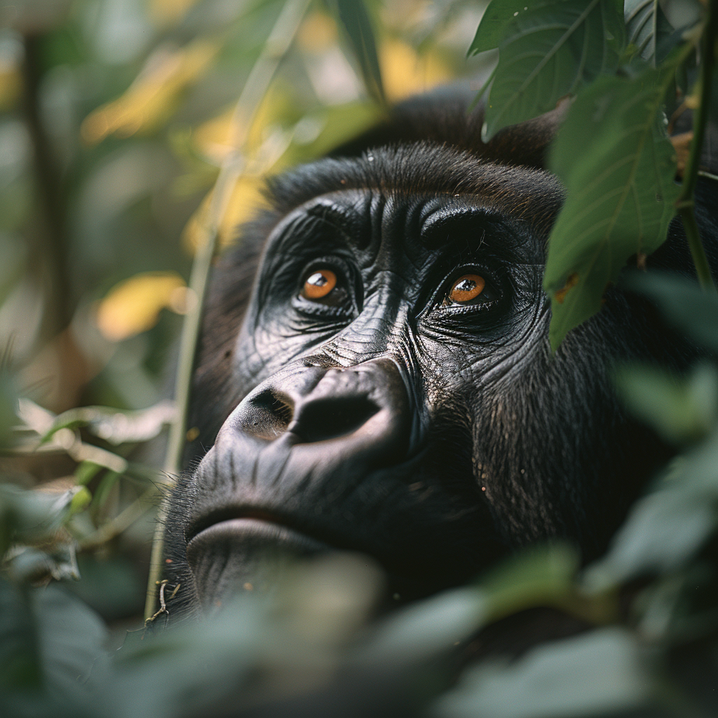 Gorilla Portrait 6 | LED Bild