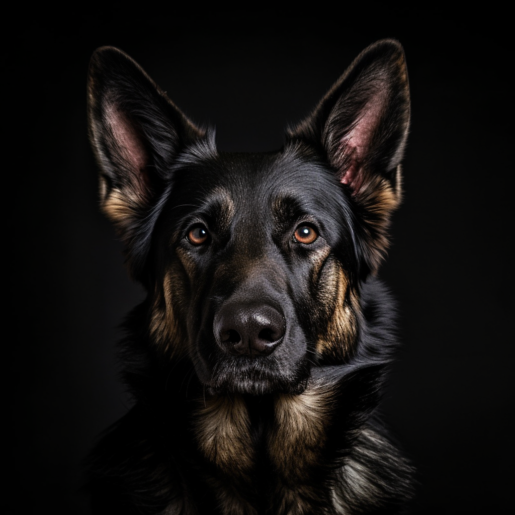 Hund Portrait  2 | LED Bild