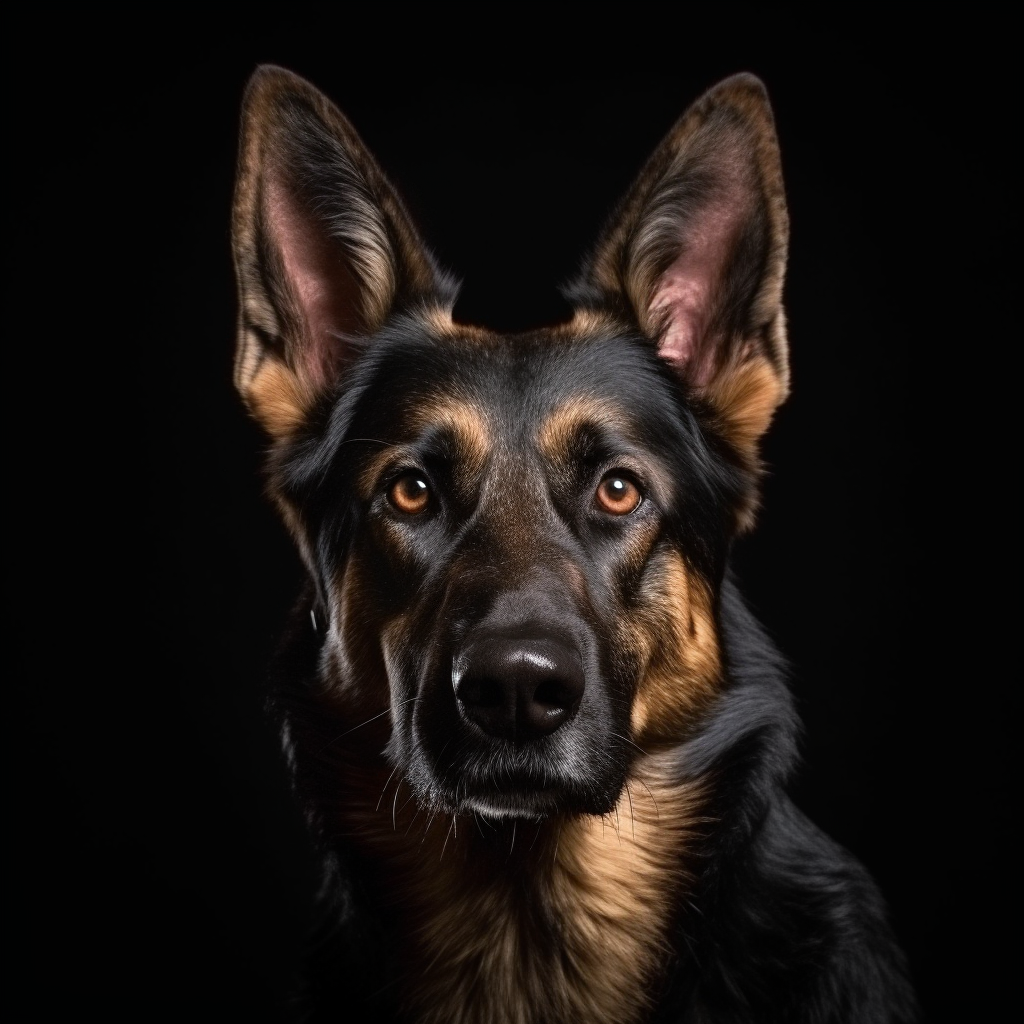 Hund Portrait  3 | LED Bild