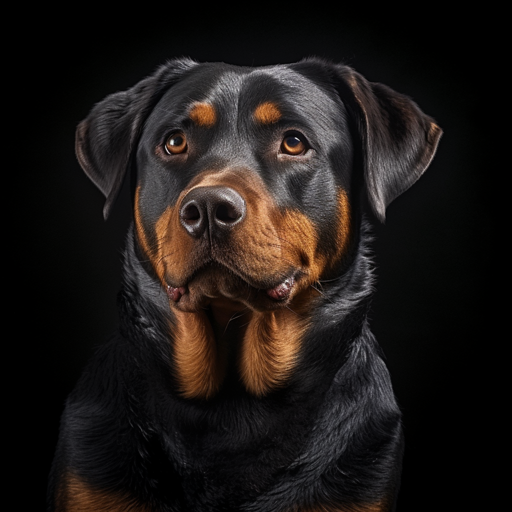 Rottweiler Portrait | LED Bild
