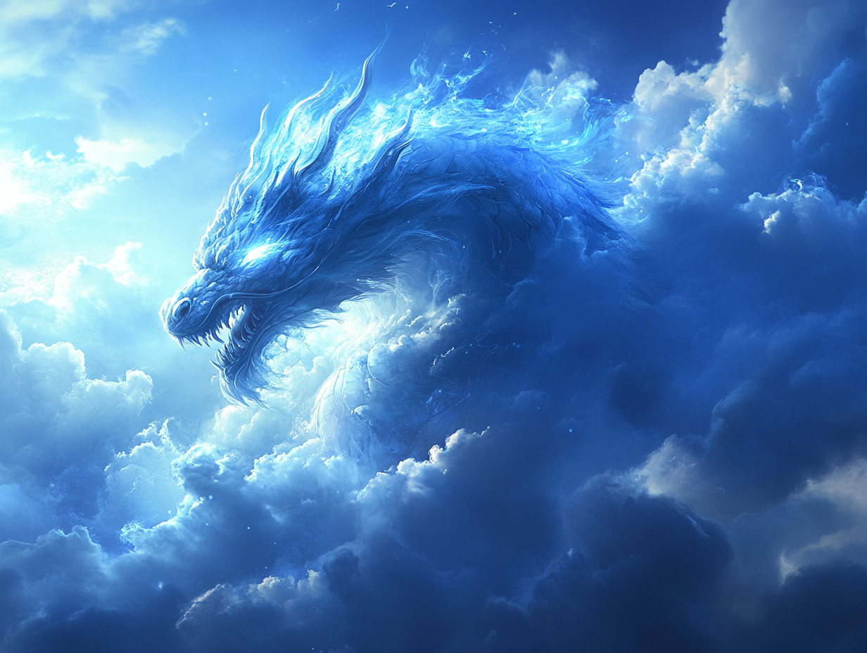 Wolken Drache 2 | LED Bild