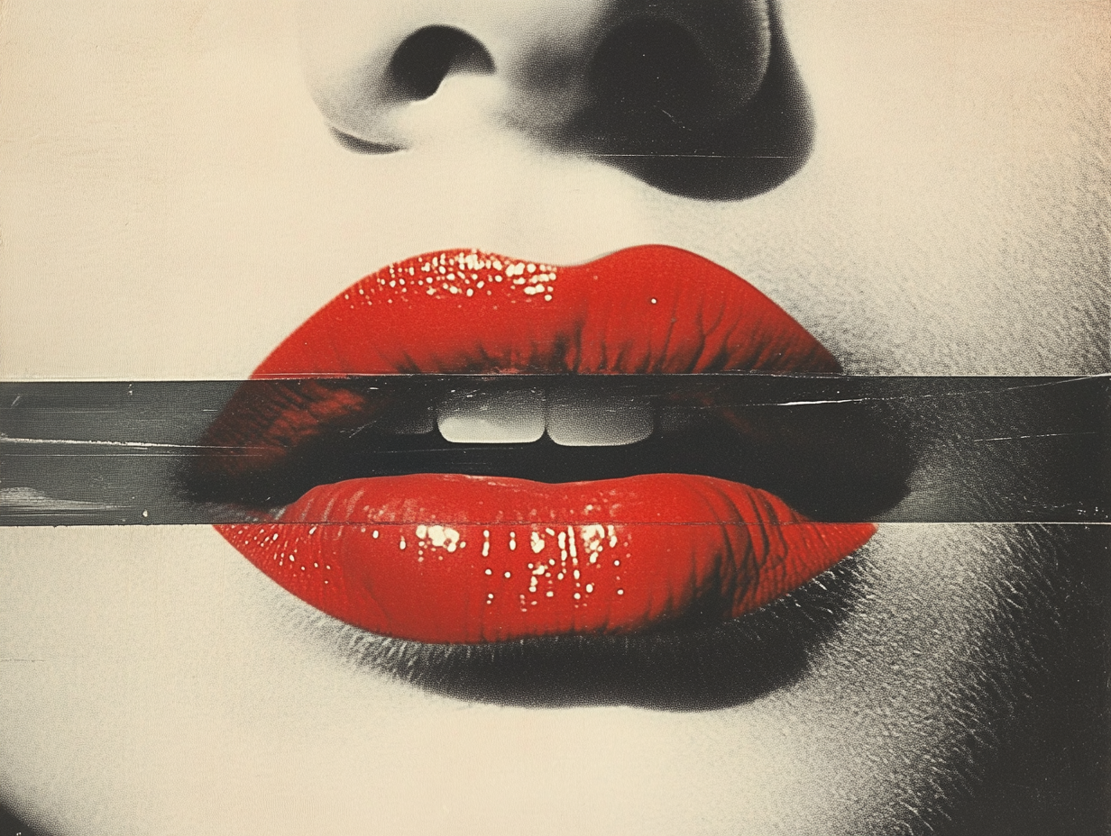 Rote Lippen 3 | LED Bild