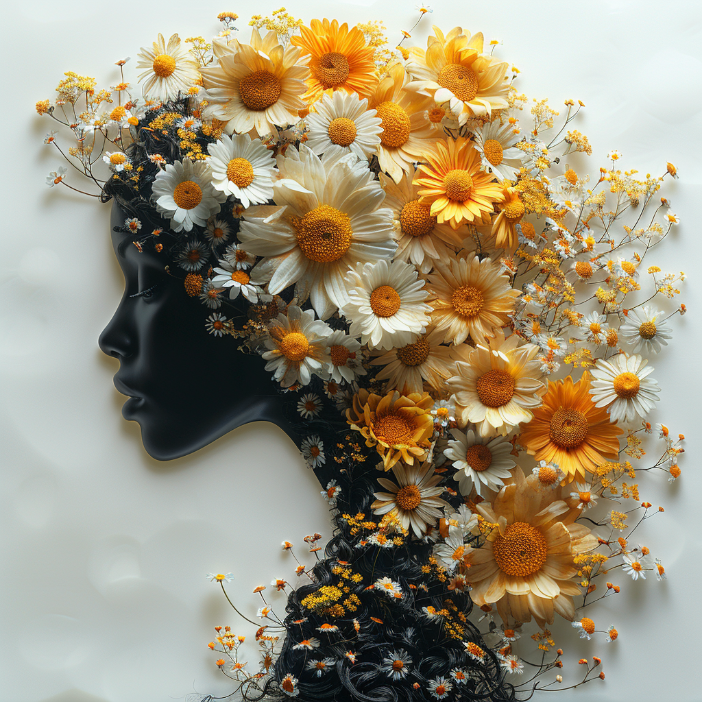 Blumenkopf Realistisch 1 | LED Bild