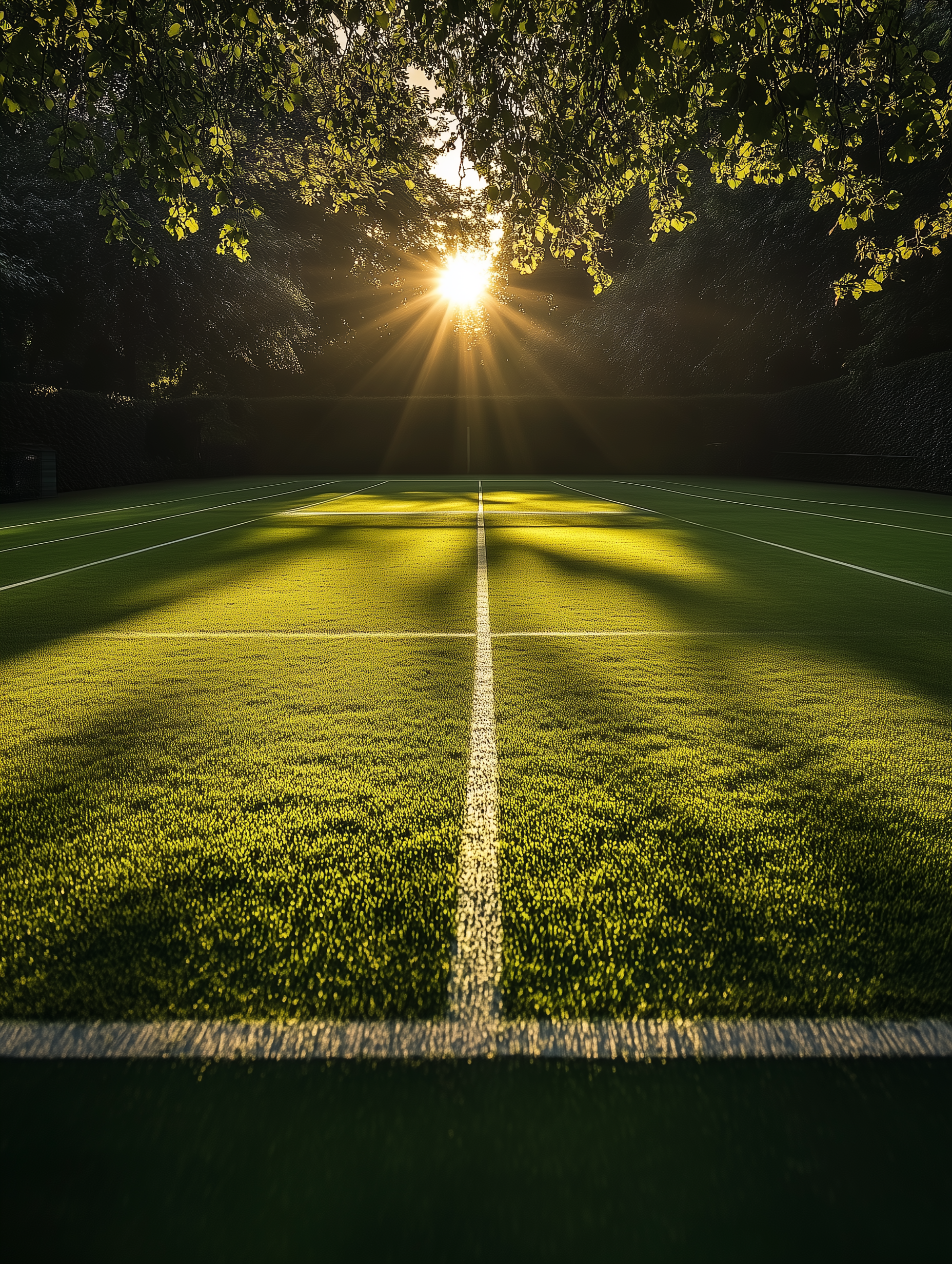 Tennisplatz Gras | LED Bild