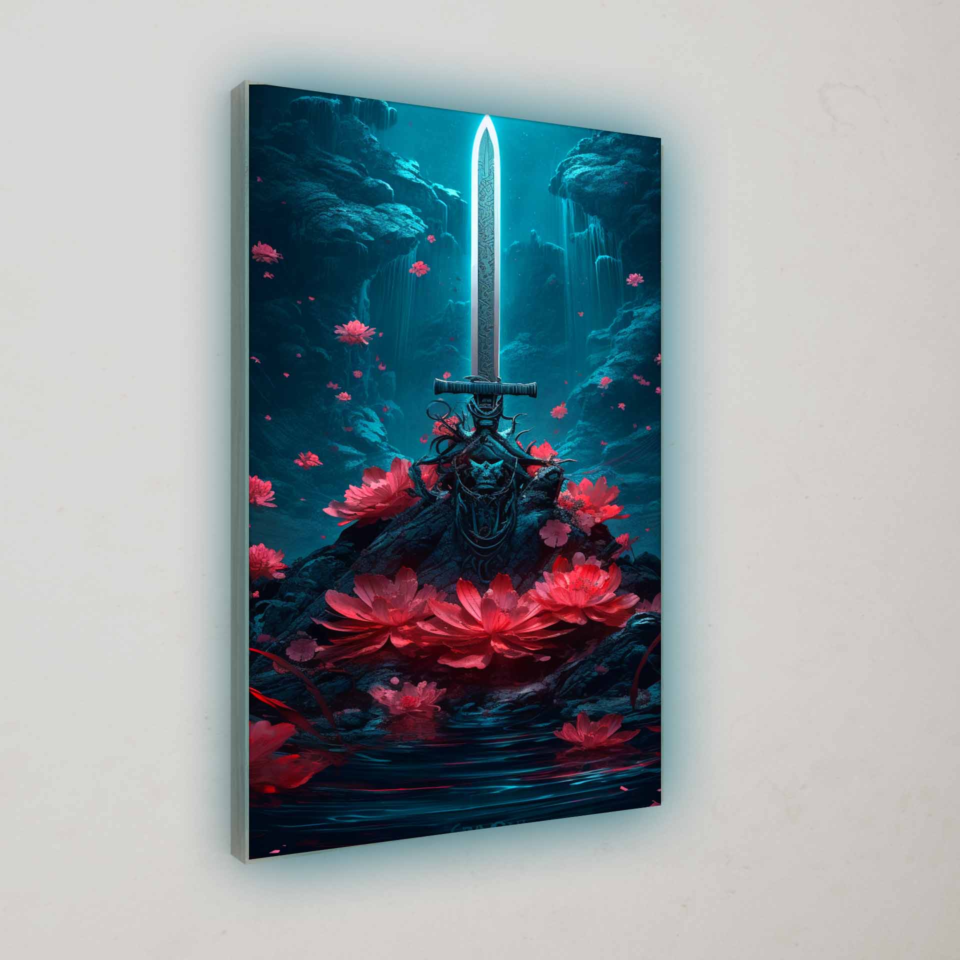 Artwork | Fantasy Schwert aus dem Stein | LED Bild