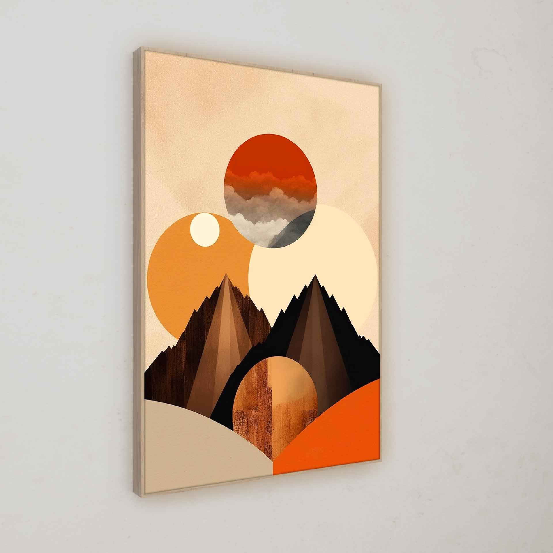 Artwork | Illustration "Pointed Mountain" | LED Bild