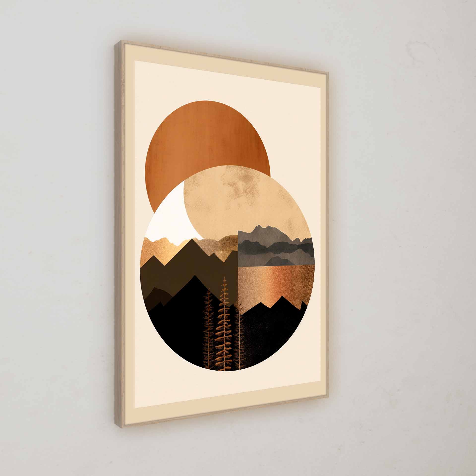 Artwork | Illustration "Circle Mountains" | LED Bild