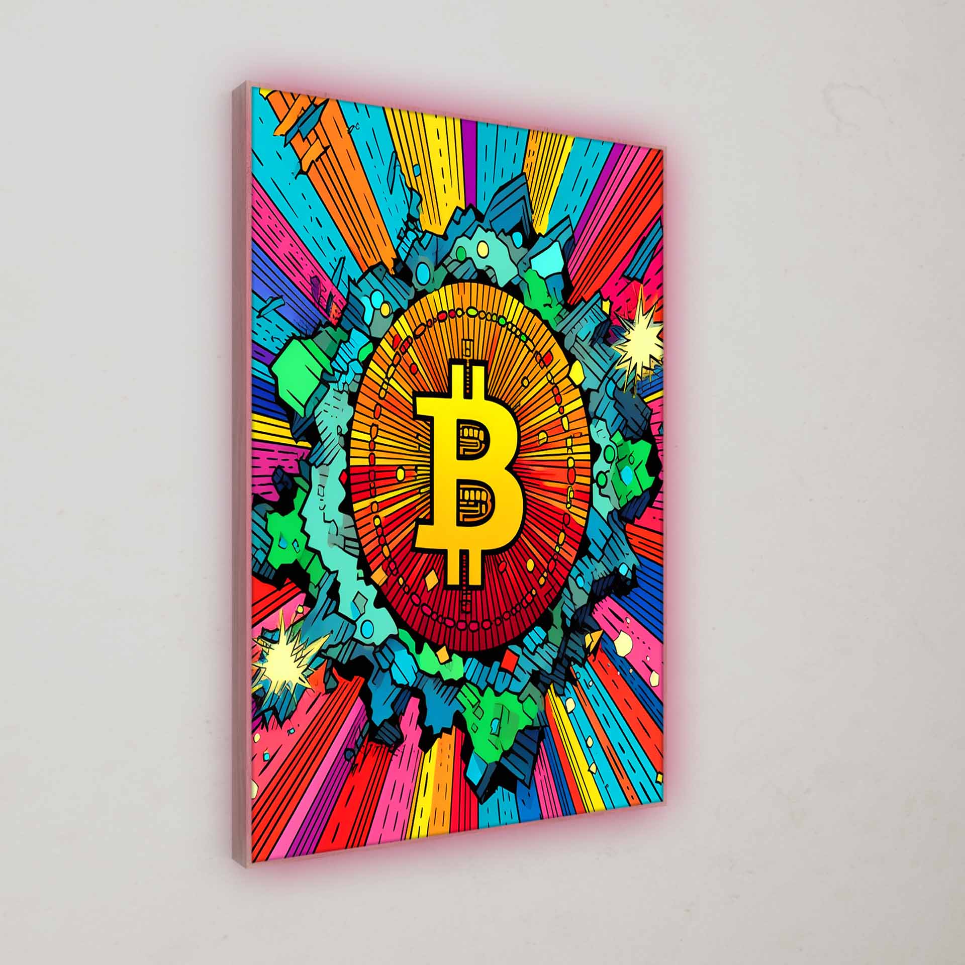 Artwork | Bitcoin | LED Bild