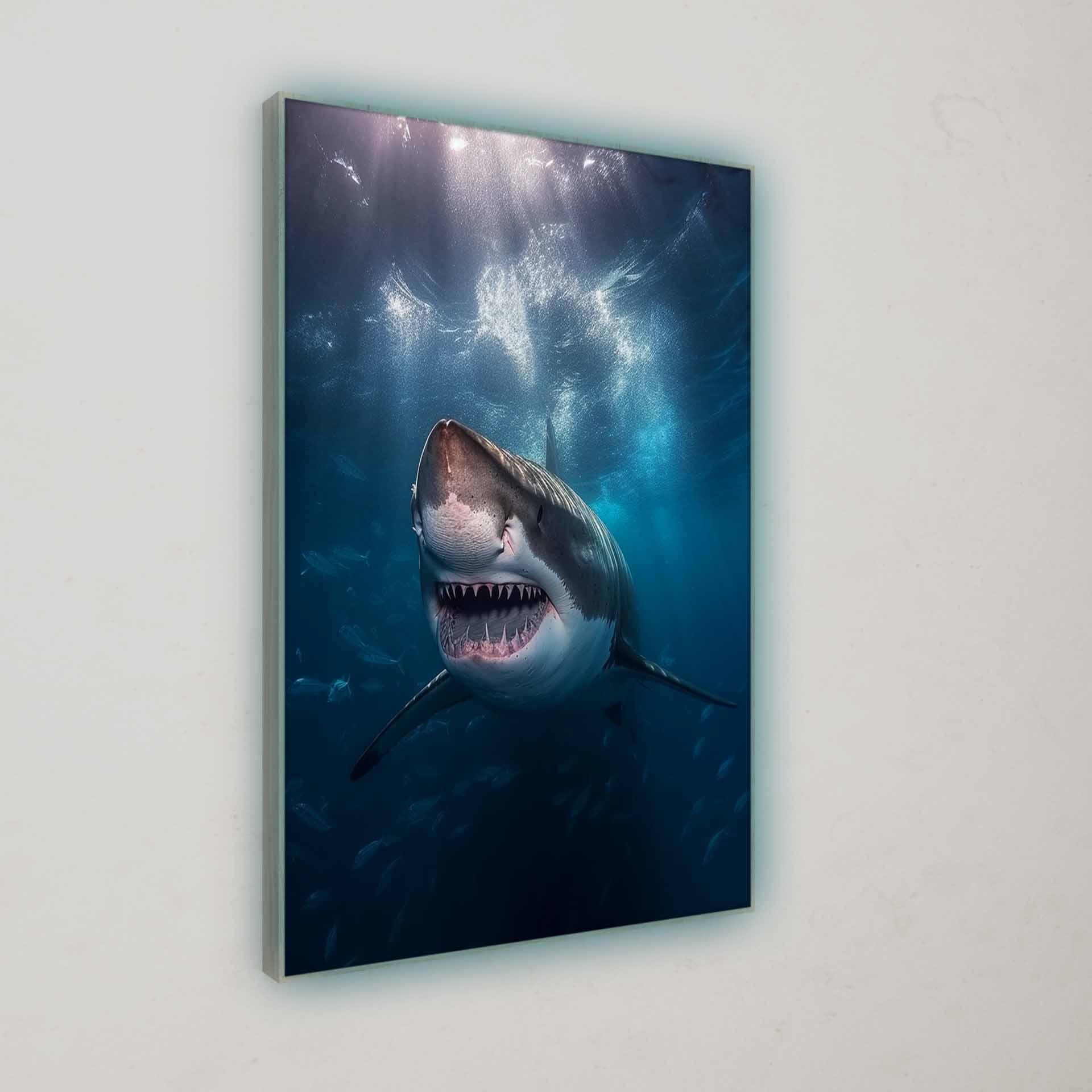 Tiere | Hai in der Tiefe | LED Bild