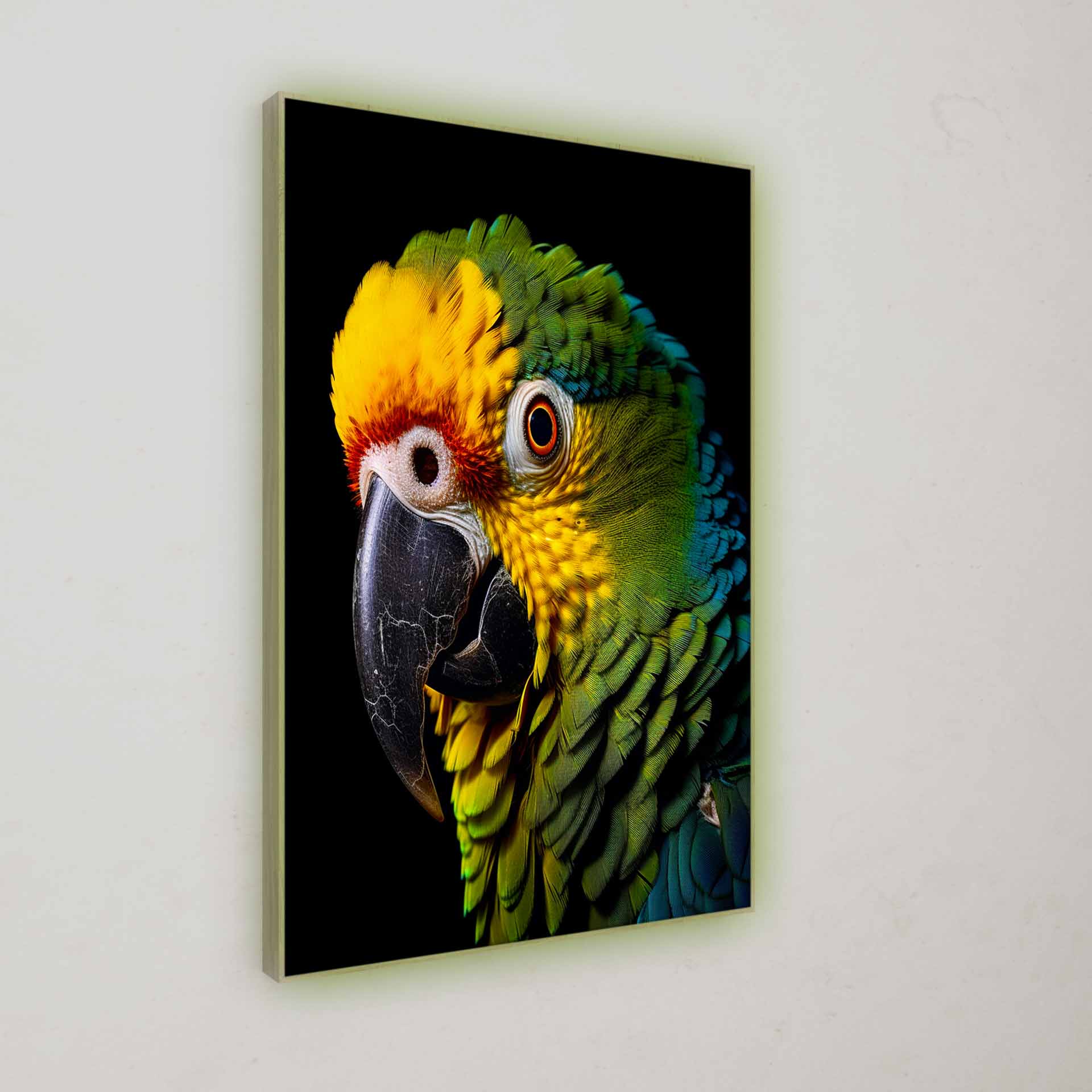 Tiere | Ara Papagei [Gelb-Grün] | LED Bild
