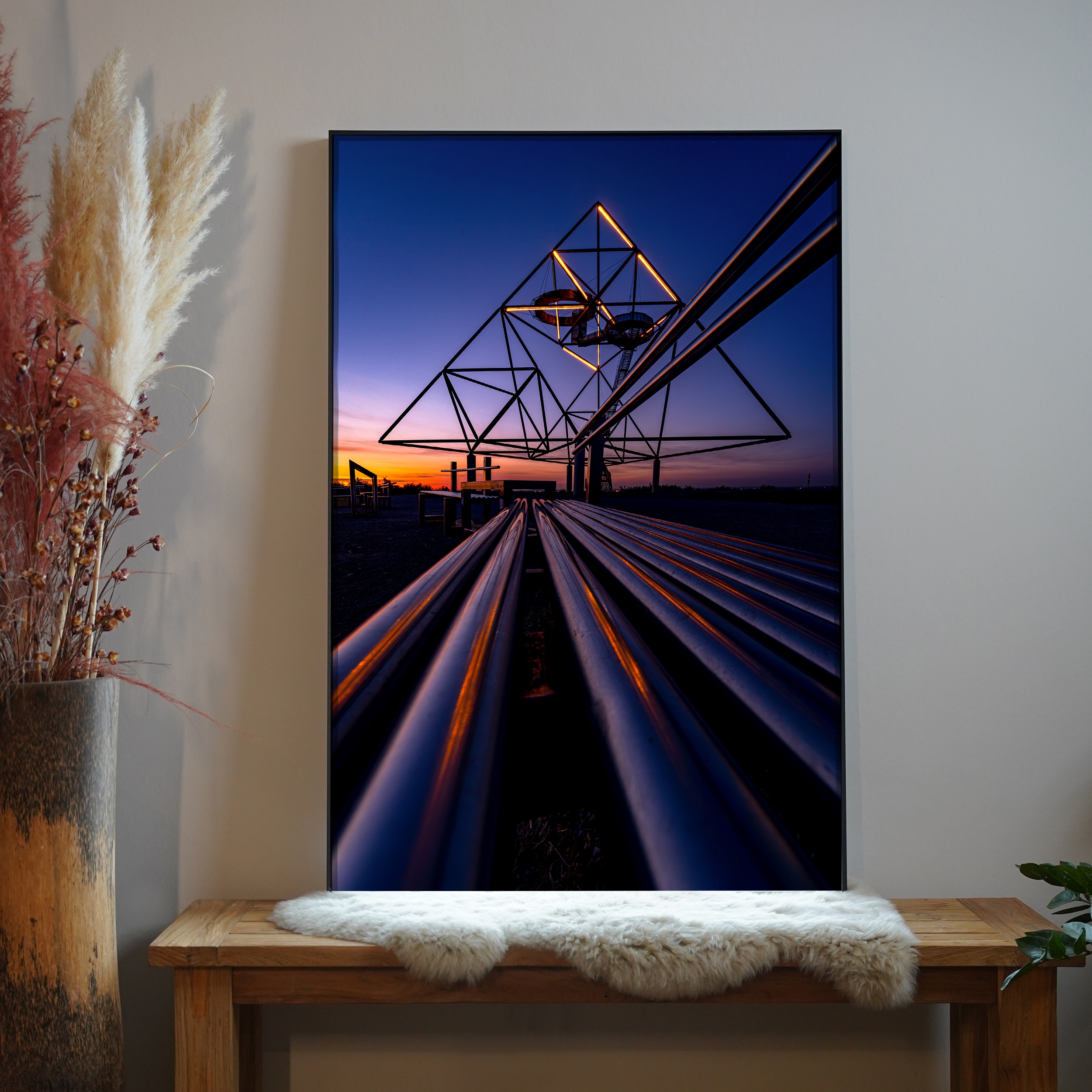 Landmarke Tetraeder | Waldemar Pache | LED Bild