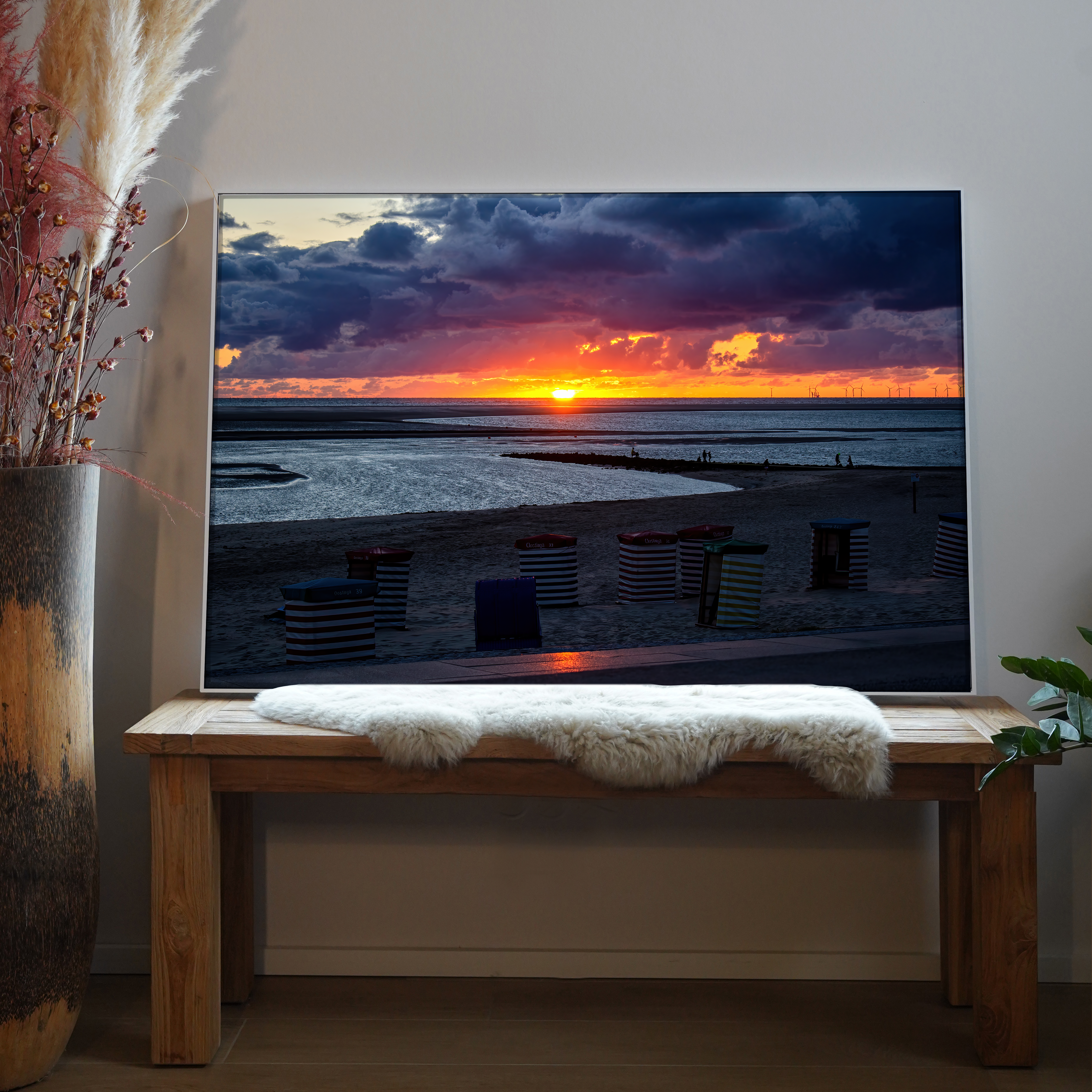Sonnenuntergang Nordstrand | Daniel Wilms | LED Bild
