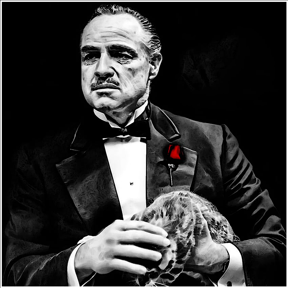 Artwork | Der Pate Don Corleone III | LED Bild