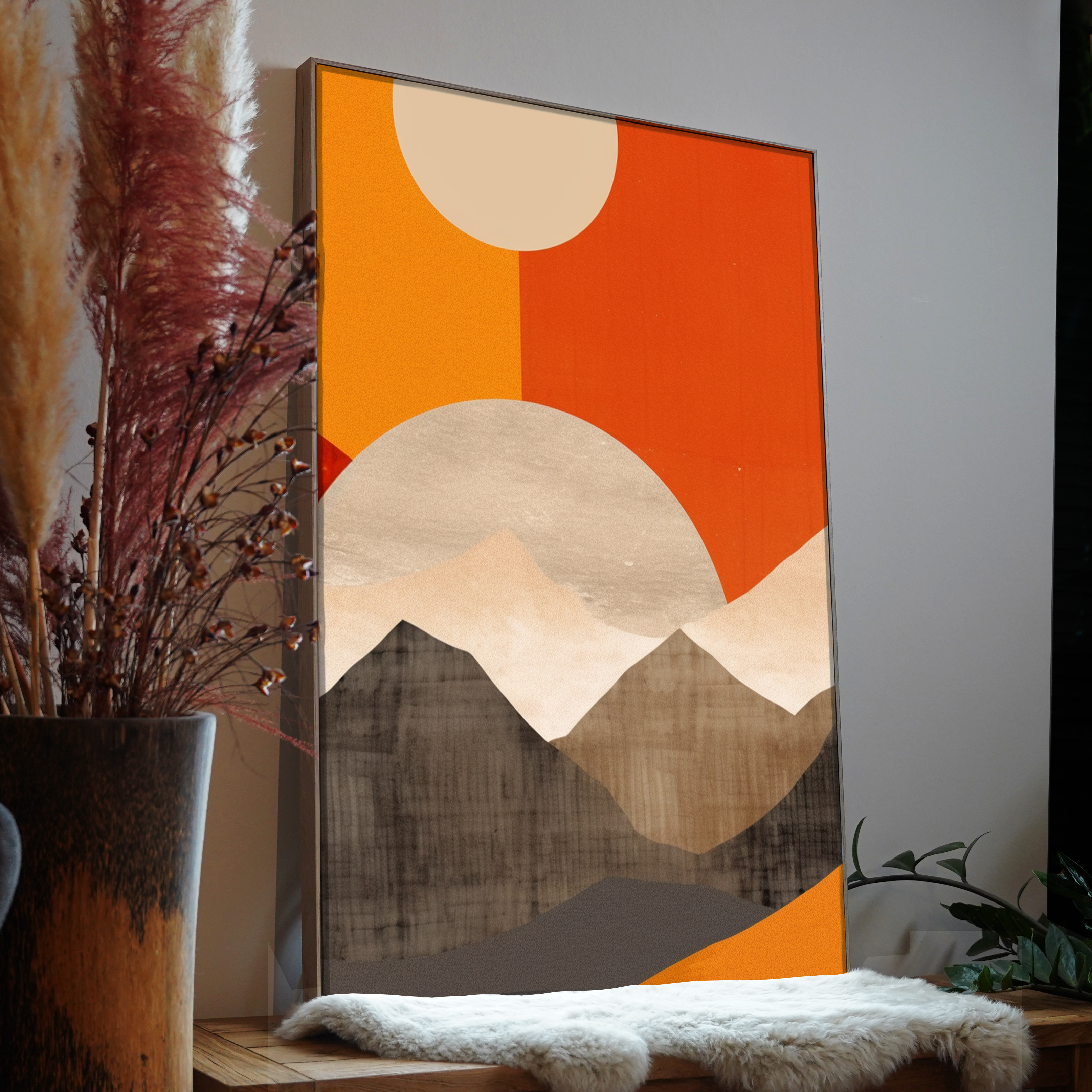Abstrakte Berge 1 | LED Bild