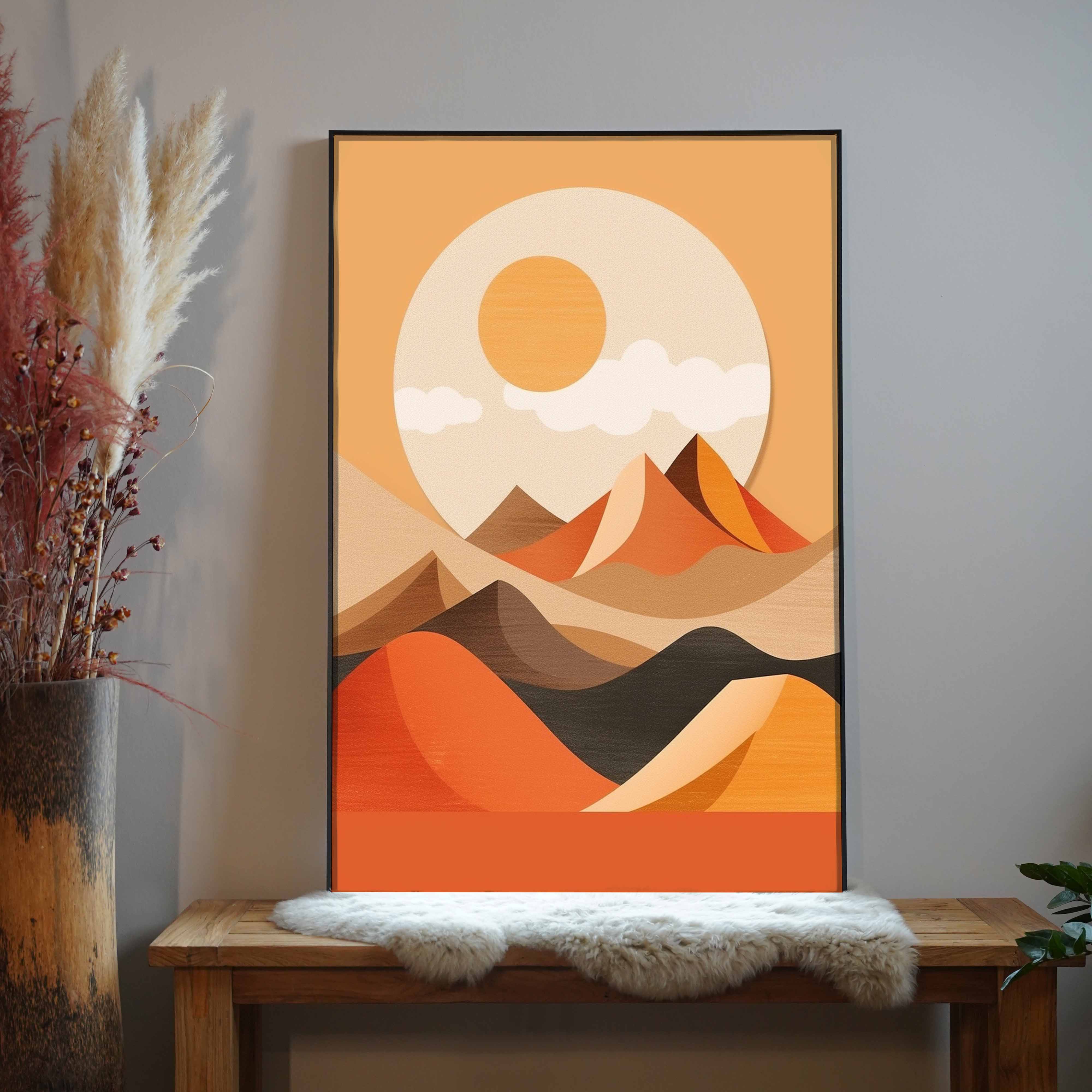 Abstrakte Berge 2 | LED Bild