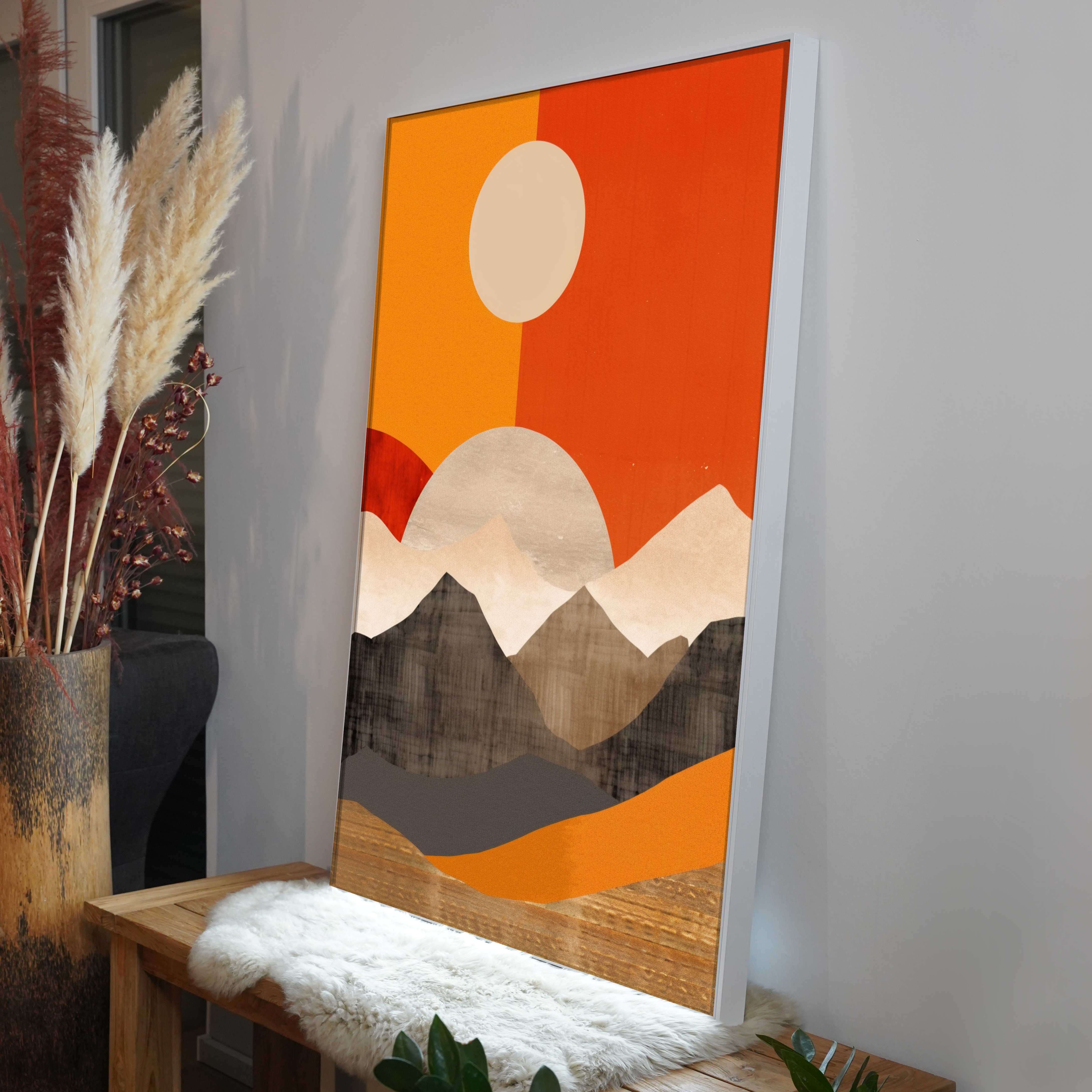 Abstrakte Berge 1 | LED Bild
