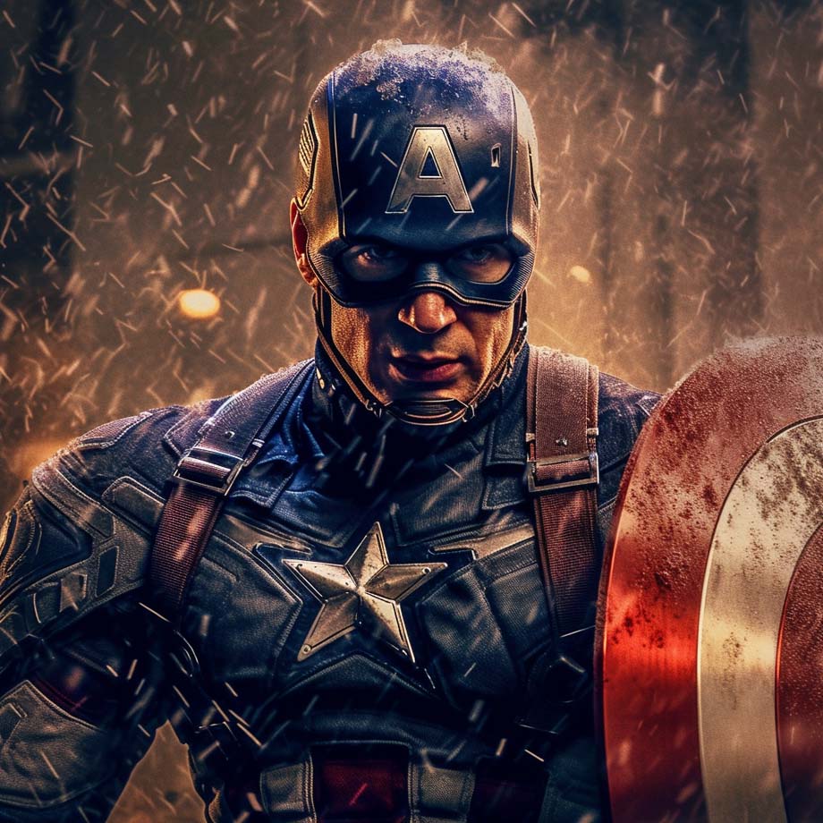 Captain America | LED Bild