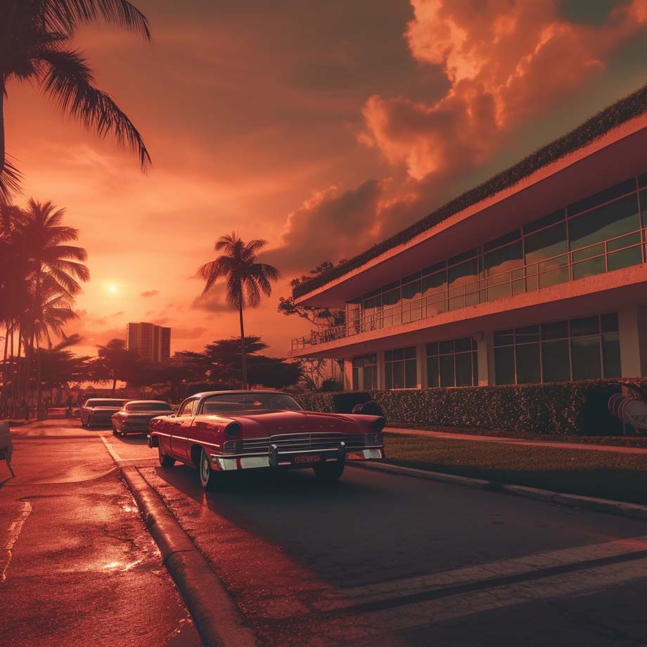 Miami 80s Style 2 | LED Bild