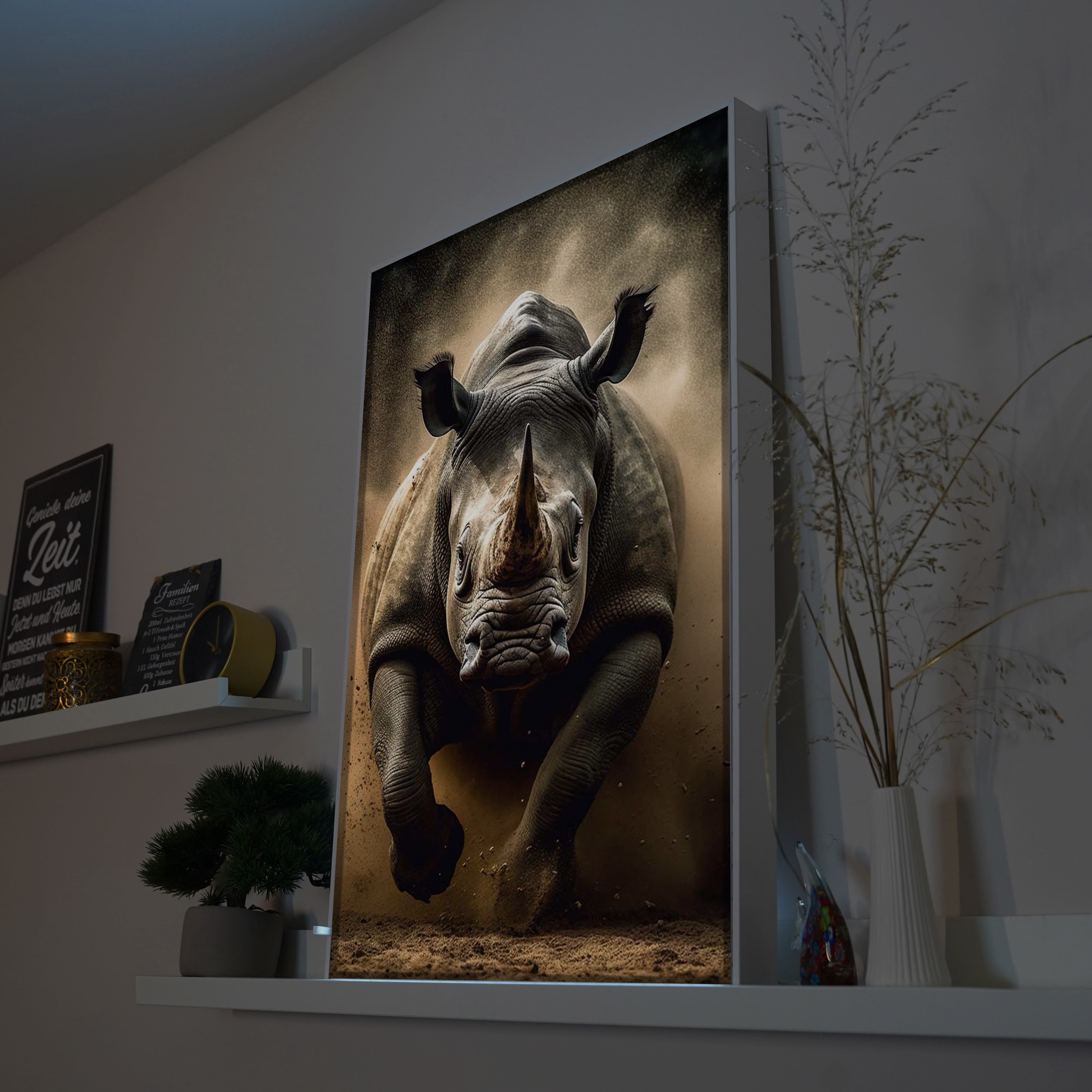 Nashorn | LED Bild