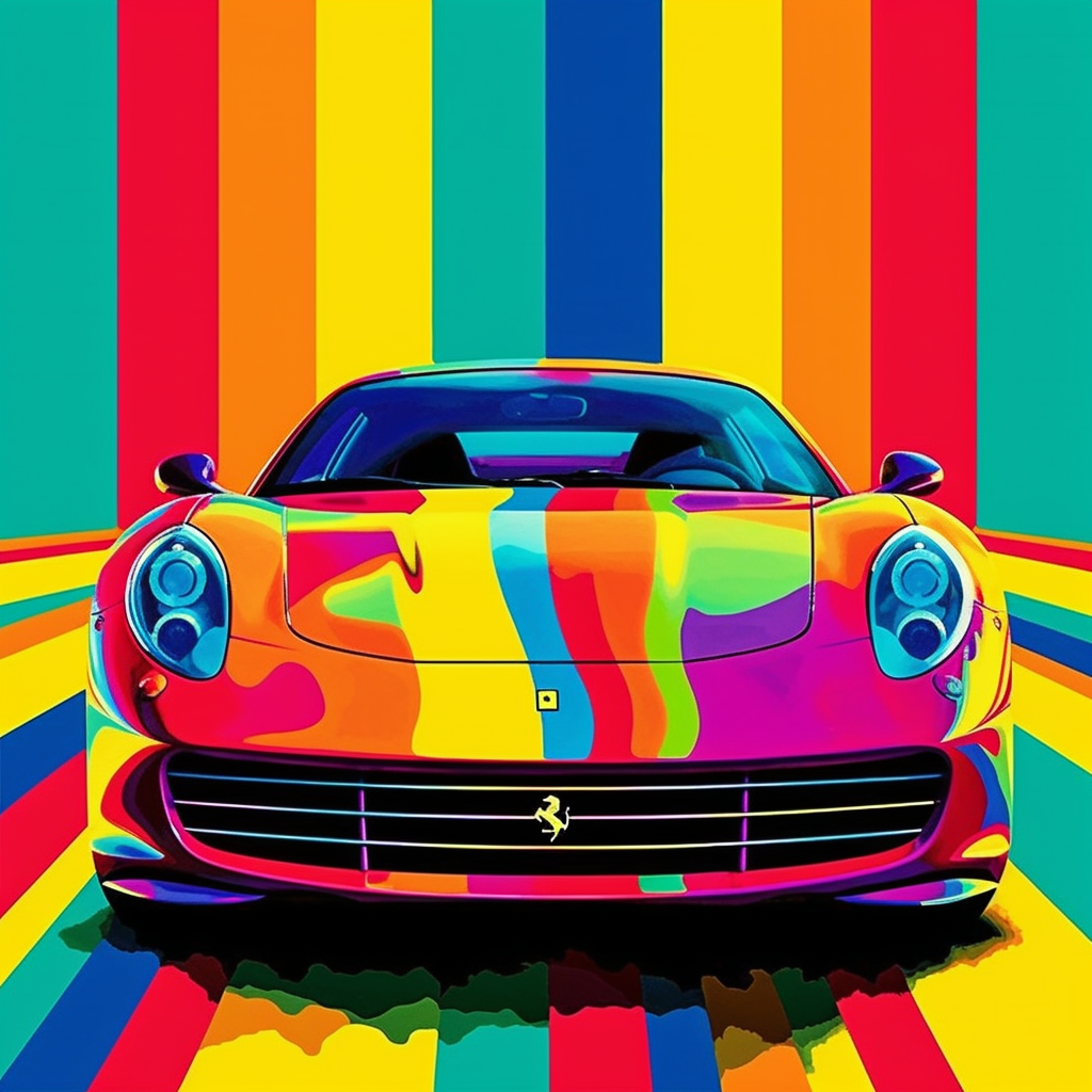 Auto | Ferrari "Rainbow" | LED Bild
