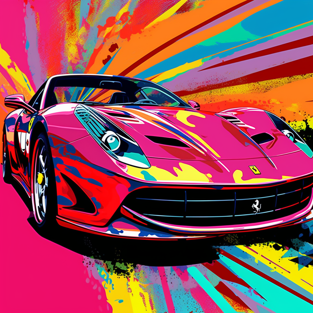 Auto | Ferrari "Pink" | LED Bild