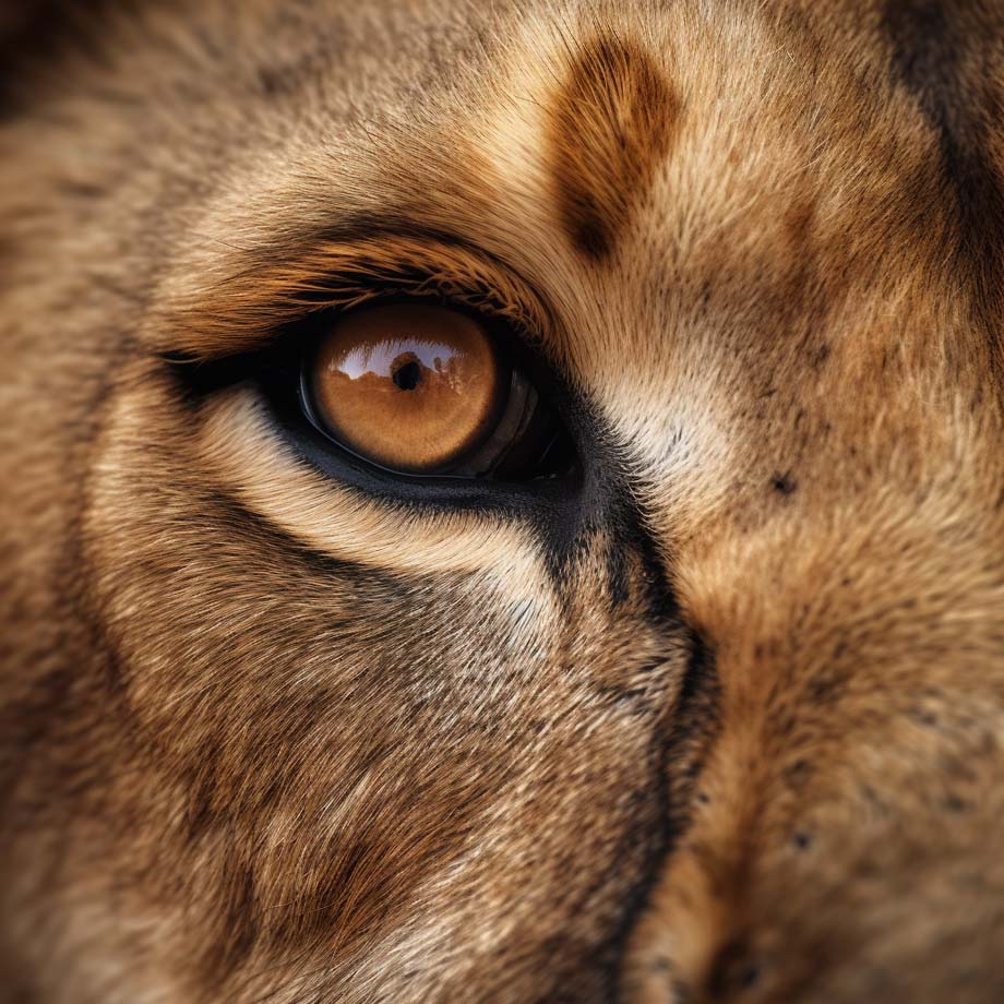 Löwenauge | LED Bild