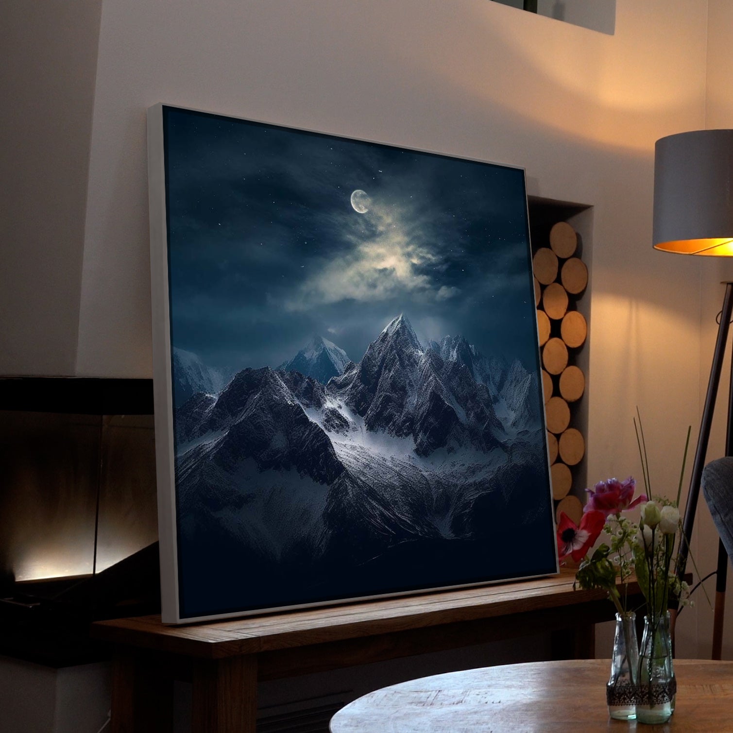 Mountain Moonshine | LED Bild