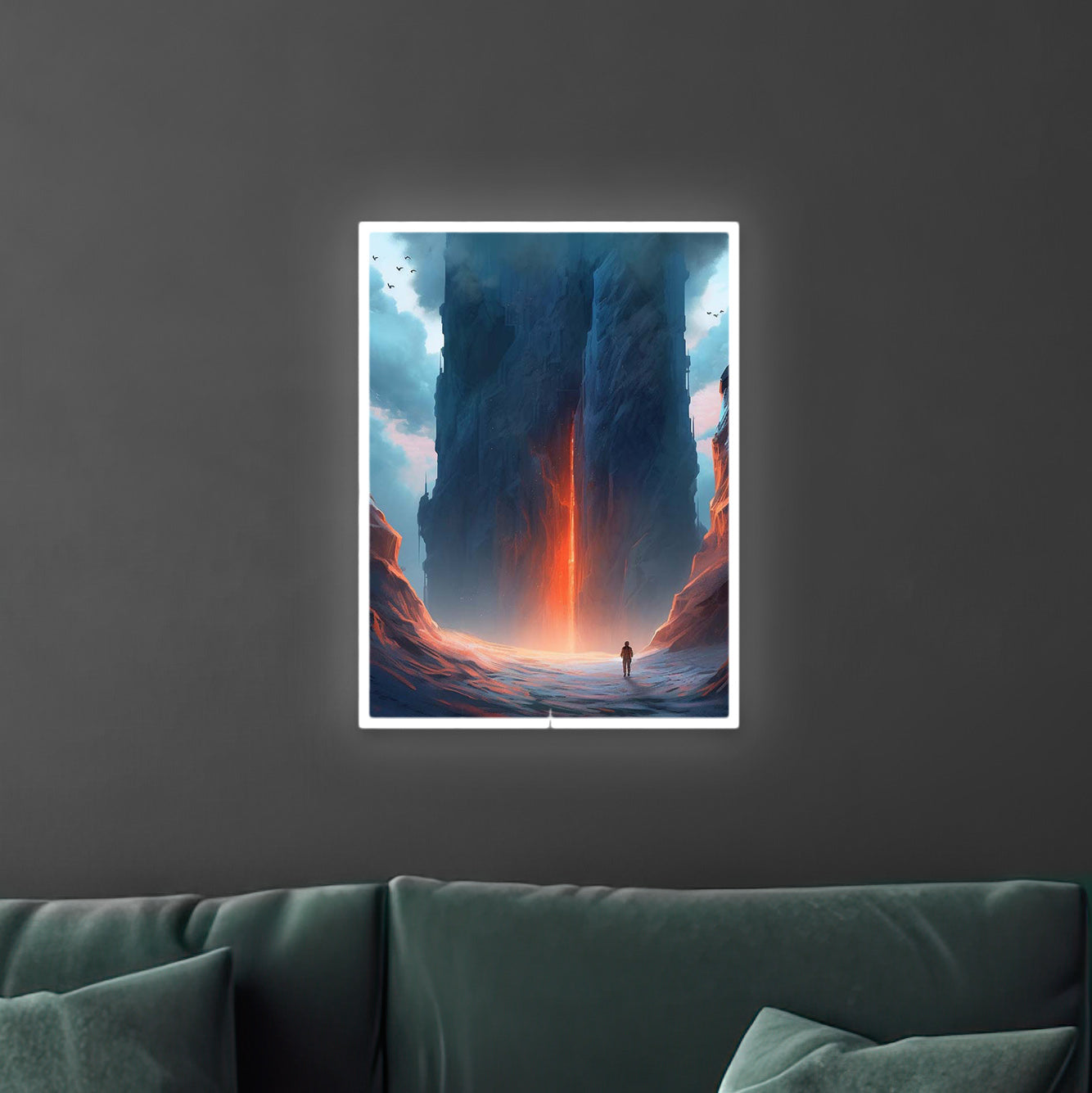 Mountain Lava 2 | LED Bild