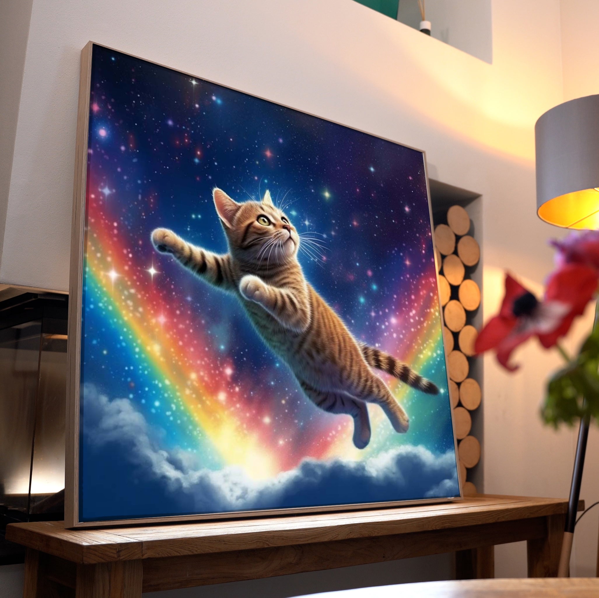 Rainbow Cat | LED Bild