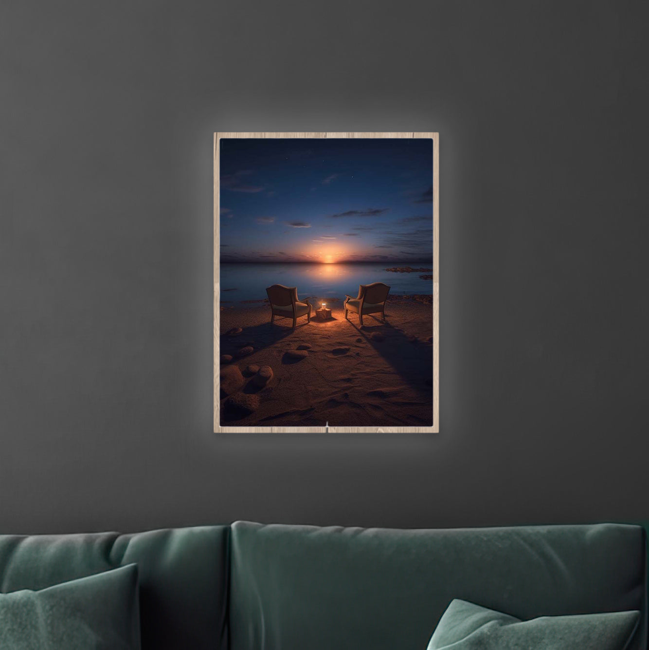 Relaxing Sunset Place | LED Bild