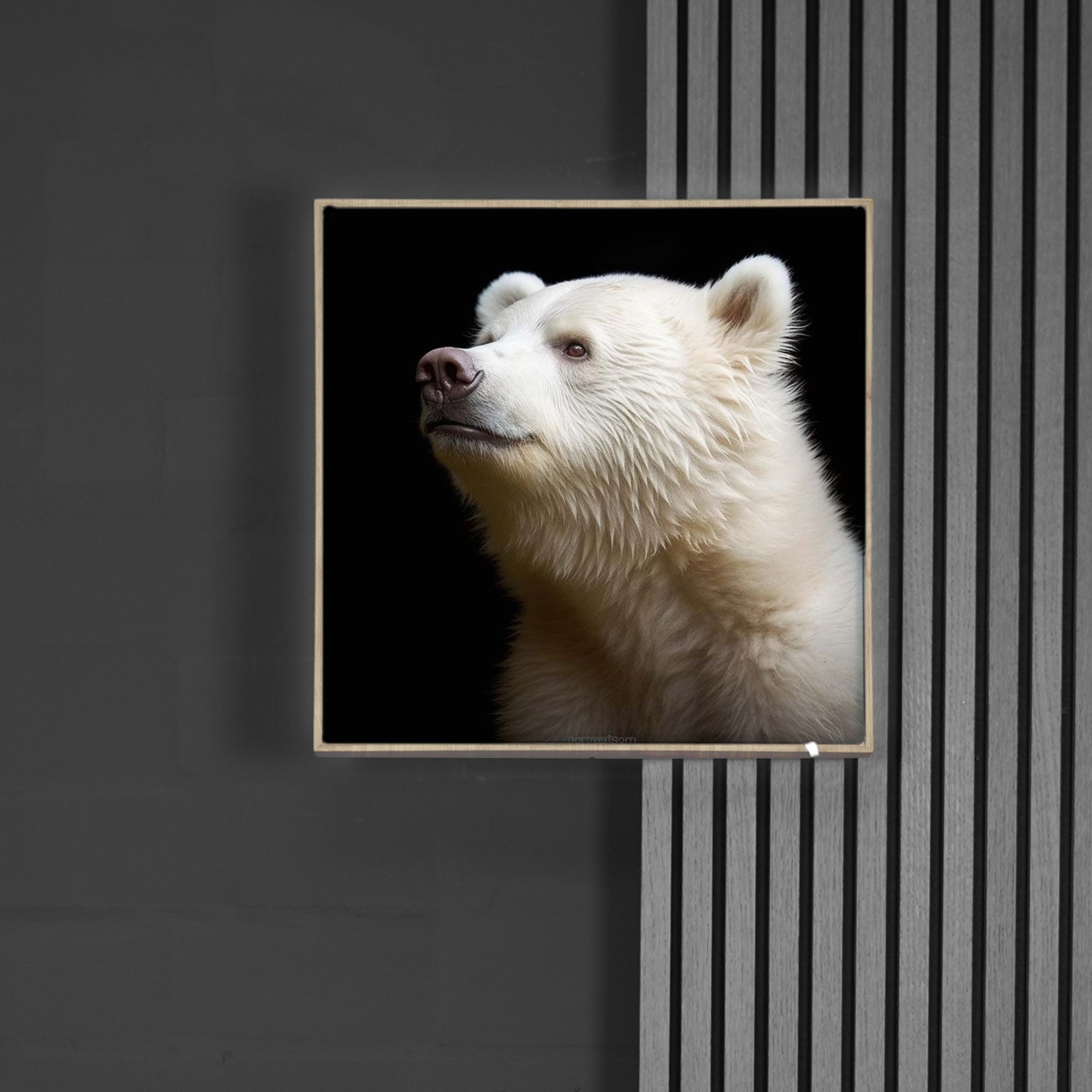Eisbär Portrait 2 | LED Bild