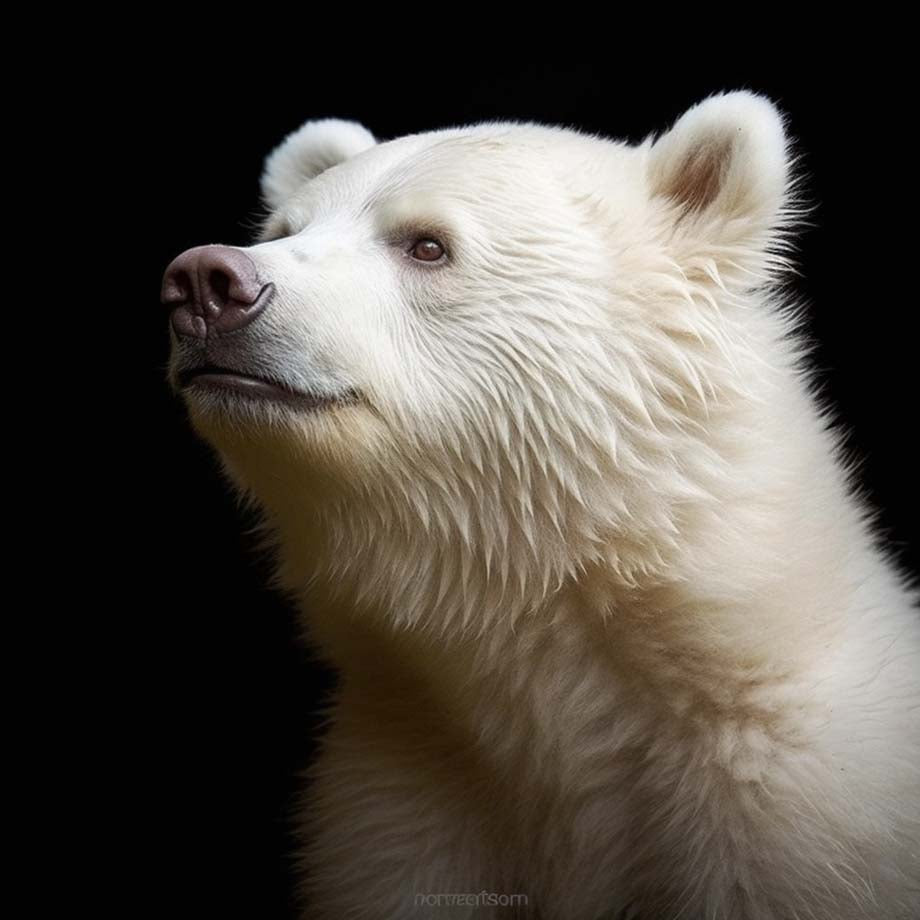 Eisbär Portrait 2 | LED Bild