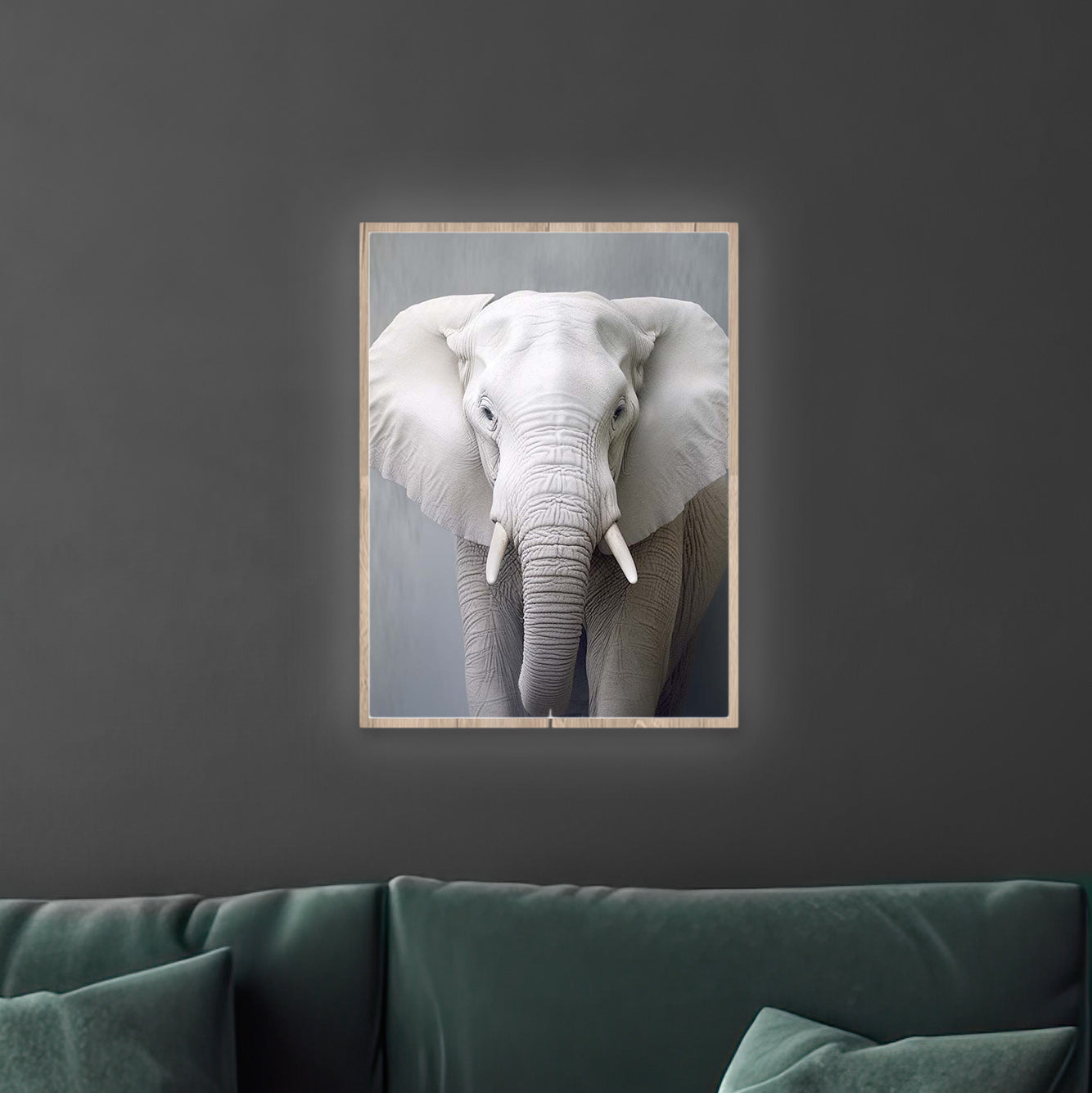 Albino Elephant | LED Bild
