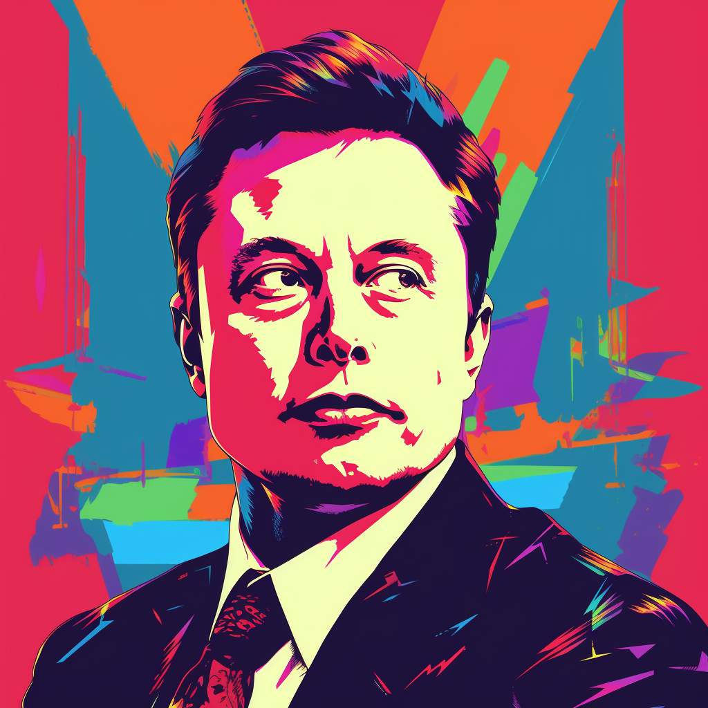 Artwork | Elon Musk I | LED Bild