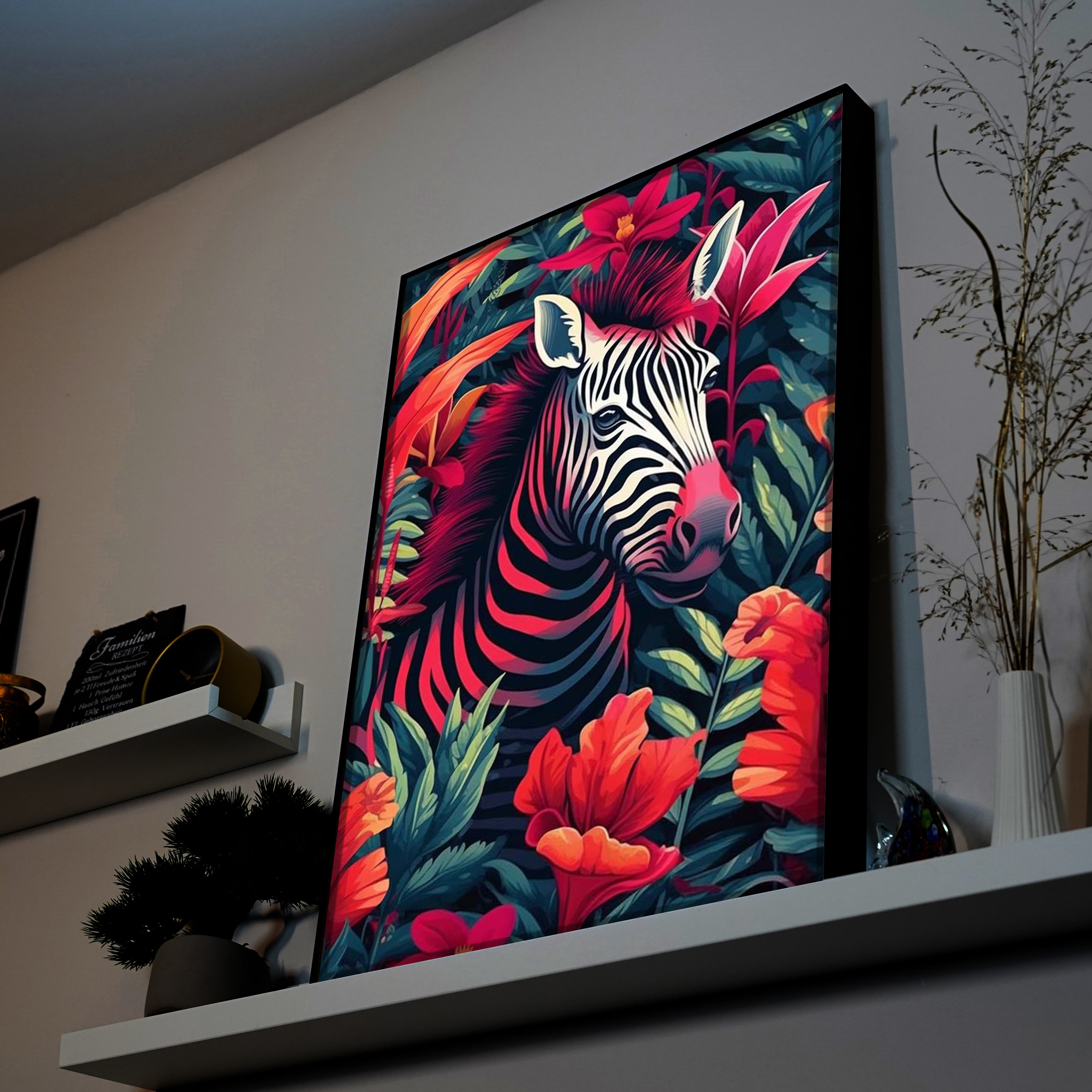 Flower Zebra | LED Bild