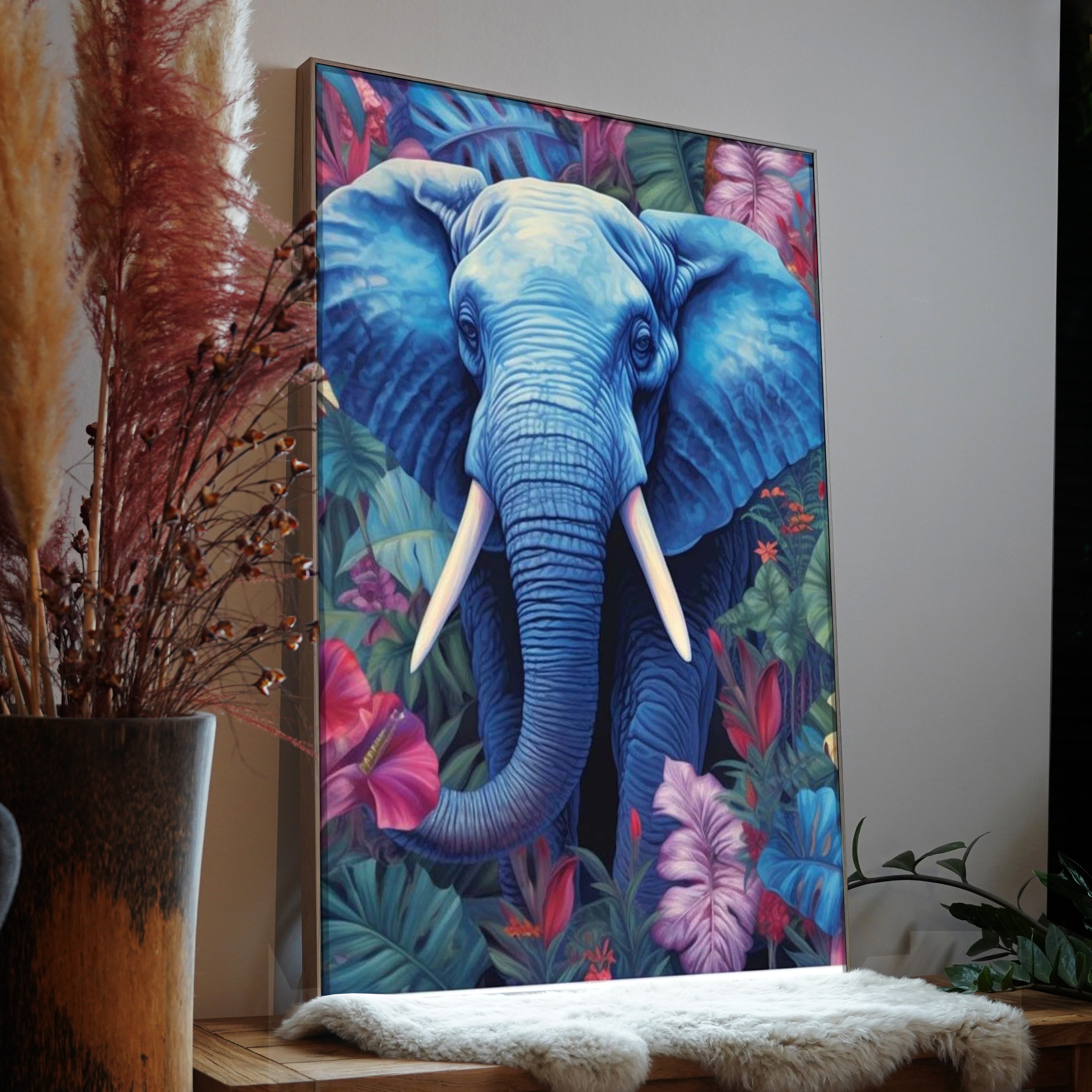 Flower Elephant | LED Bild