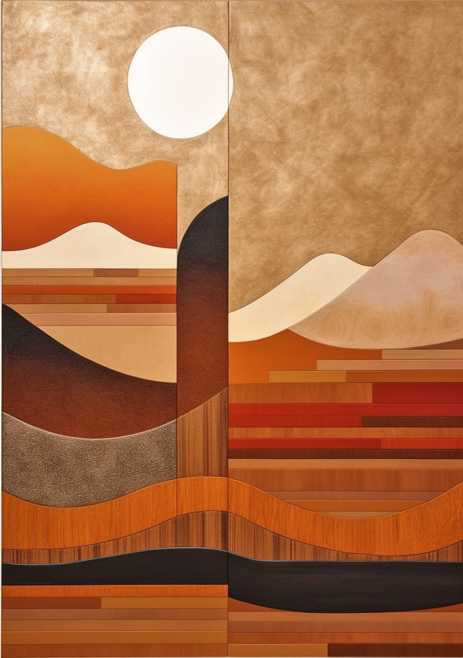 Artwork | Illustration "Sunshine in the Desert" | LED Bild