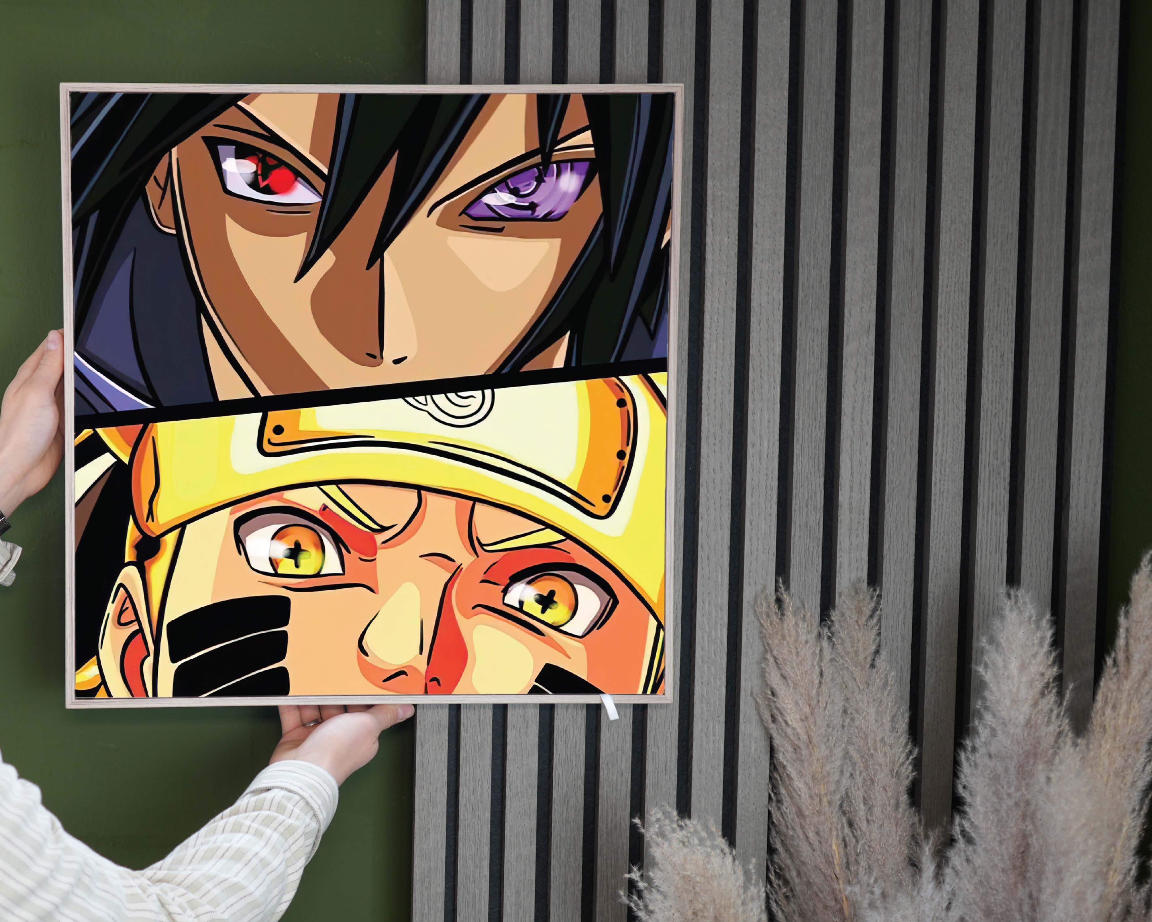 Naruto - Sasuke und Naruto | LED Bild