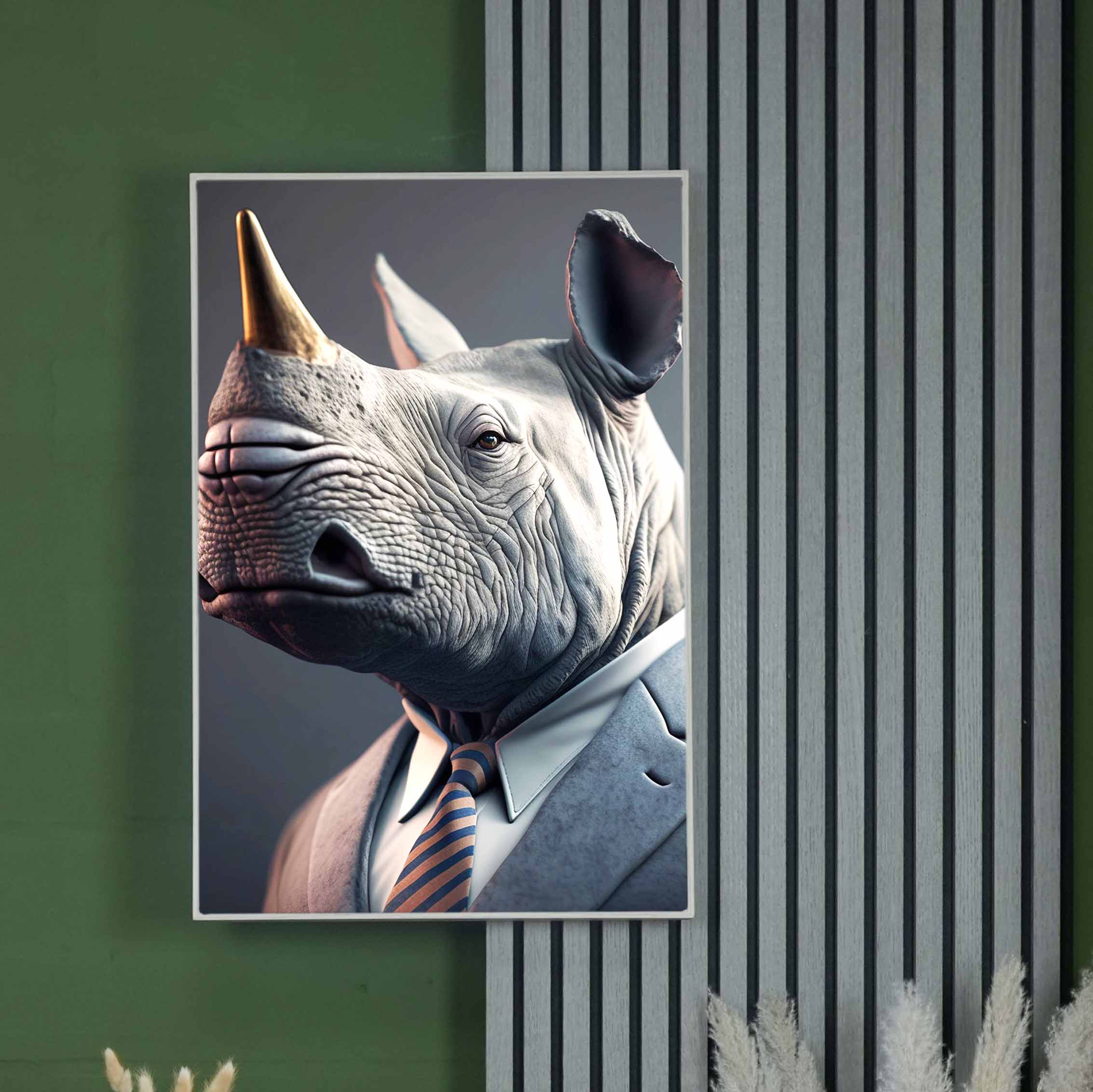 Artwork | Buisness Nashorn | LED Bild