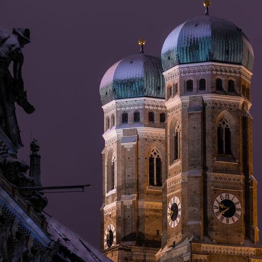 Dirk Schiff | Frauenkirche snow night | LED Bild